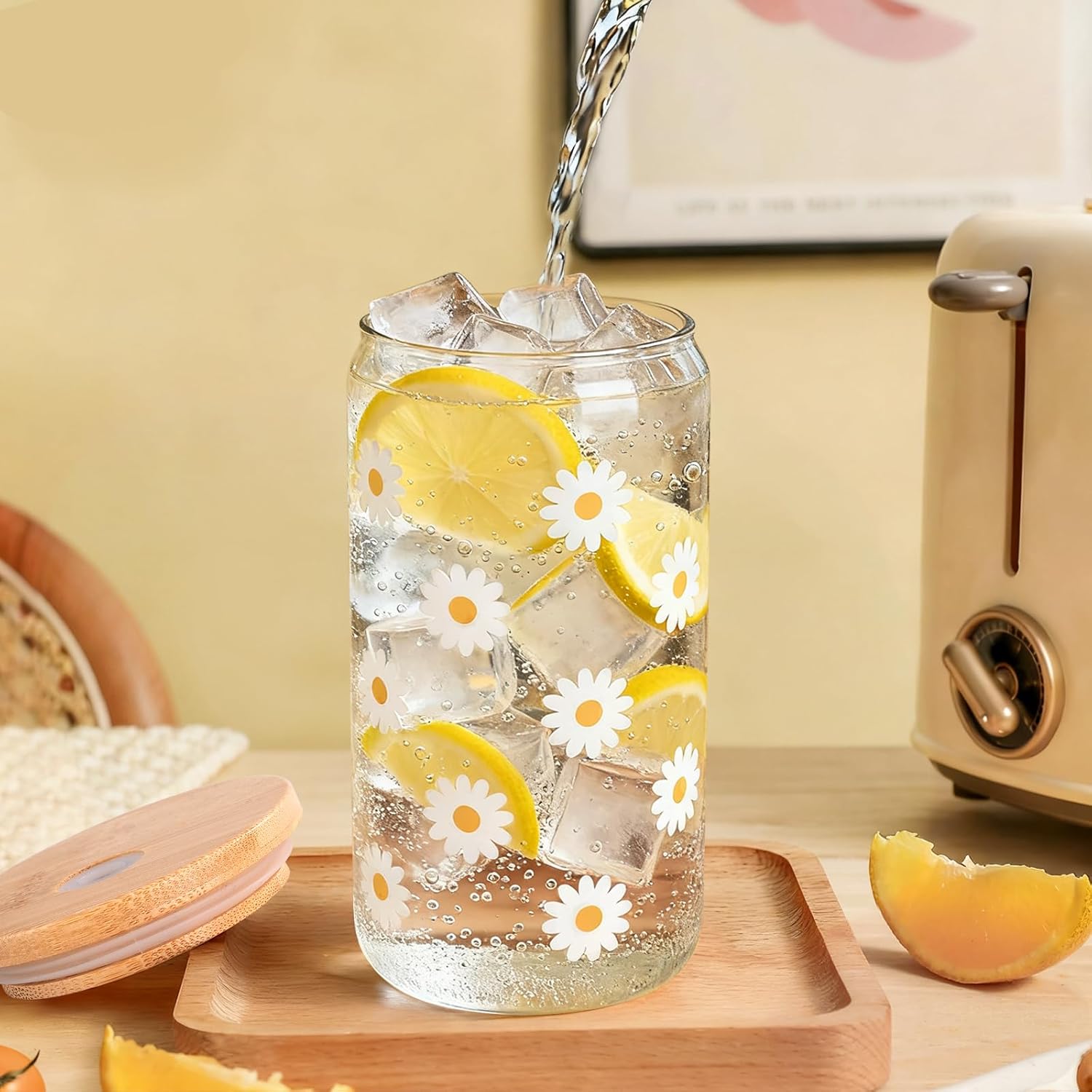 Birthday Gifts For Women, Teen Girl, Her - Gift Baskets with Cute Daisy Aesthetic Glass Cups Gift Set 7pcs - Perfect for Girl, Sister, Daughter, Friends - Image 8