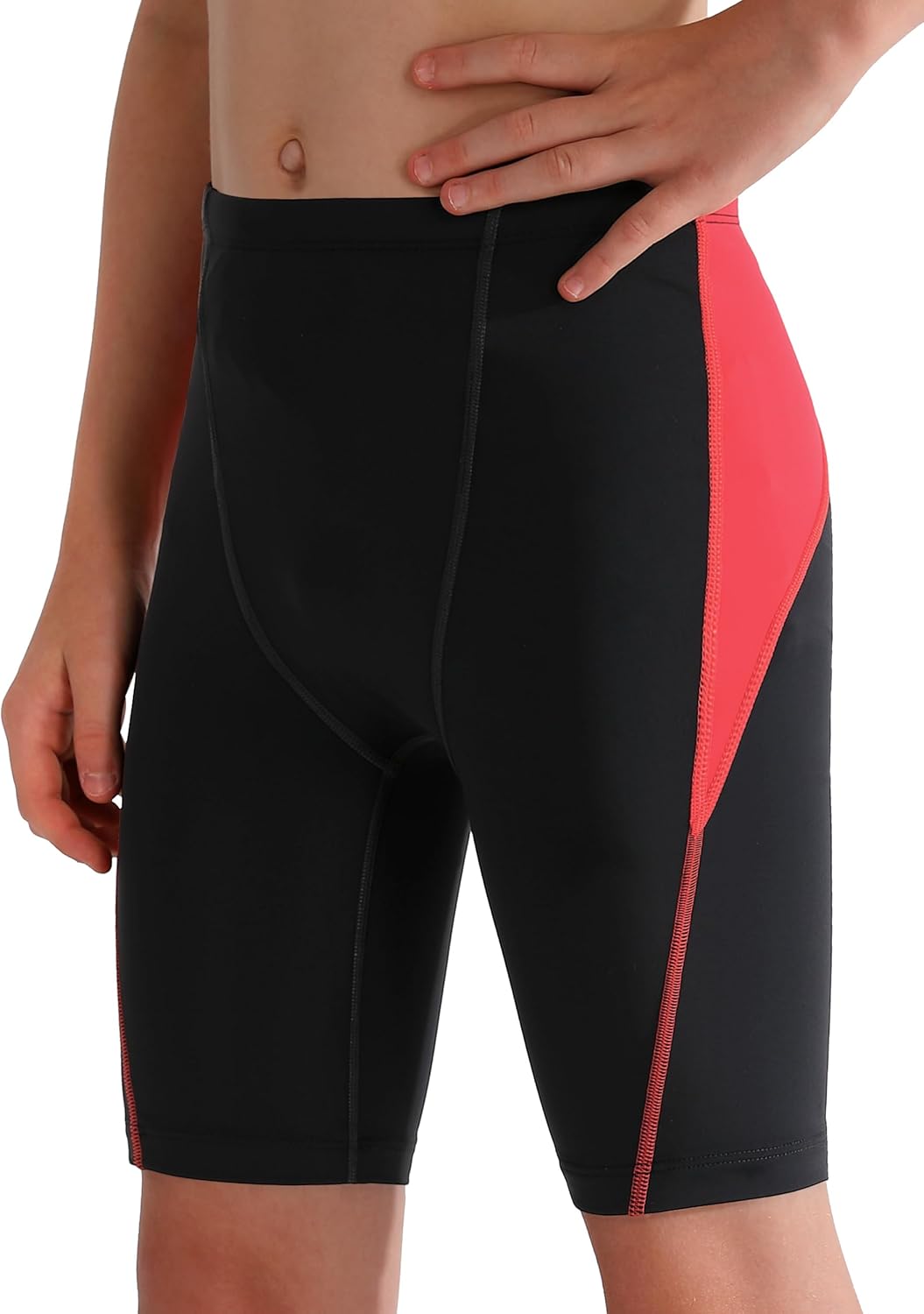 Boys Swim Jammers - Youth Competitive Swim Racing Team Swimming Shorts Swimsuit Trunks Bathing Suit Quick Dry UPF 50+