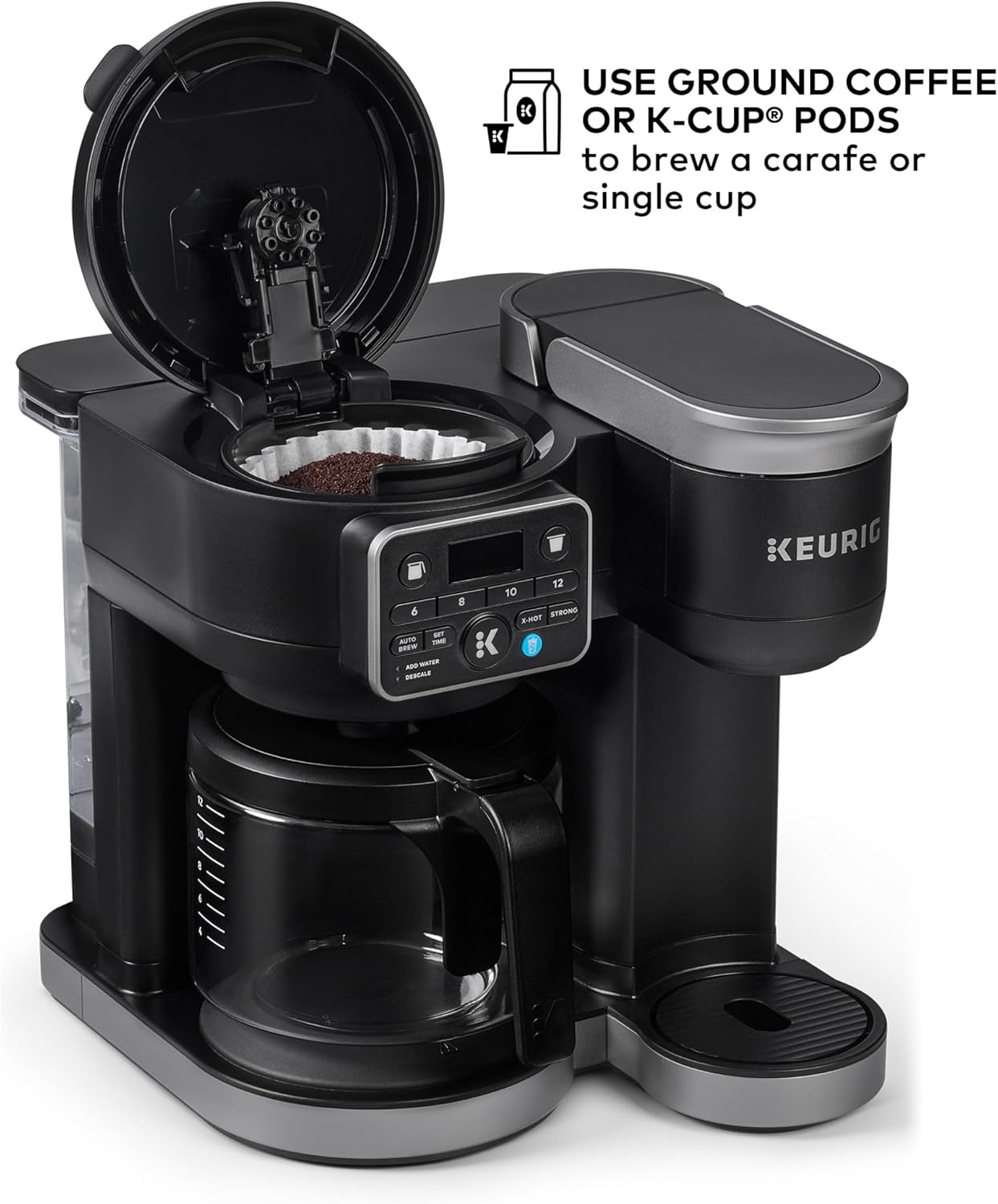 Keurig K-Duo Hot & Iced Single Serve & Carafe Coffee Maker, MultiStream Technology, 72oz Reservoir (Gen 2) - Image 5