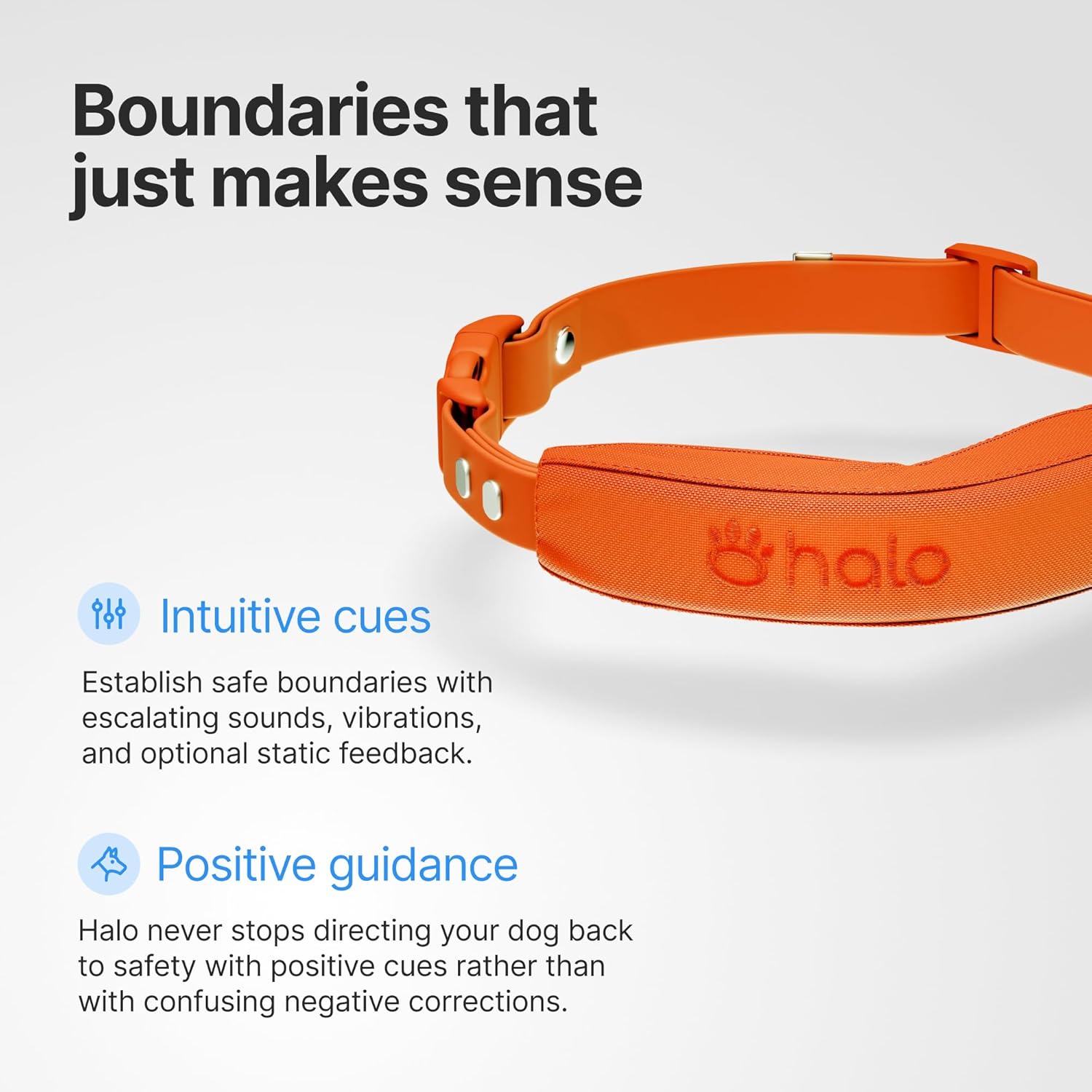 Halo Collar 5 Wireless Dog Fence & GPS Dog Collar, Keep Your Dog Safely Contained Outdoors with App-Controlled Boundaries and Real-Time Tracking, One Size, Blaze - Image 5