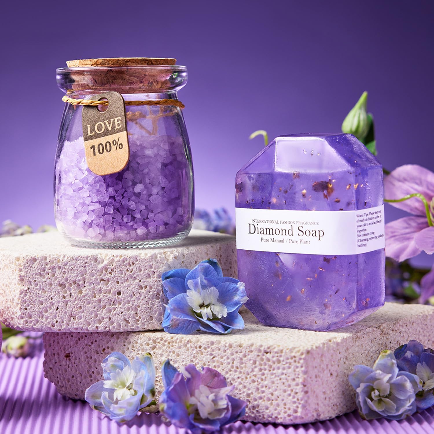 Gifts for Women, Mom, Wife, Girlfriend, Sister, Her - Happy Birthday, Christmas, Valentine's Day, Mothers Day Gifts - Lavender Spa Gift Basket Set - Image 4
