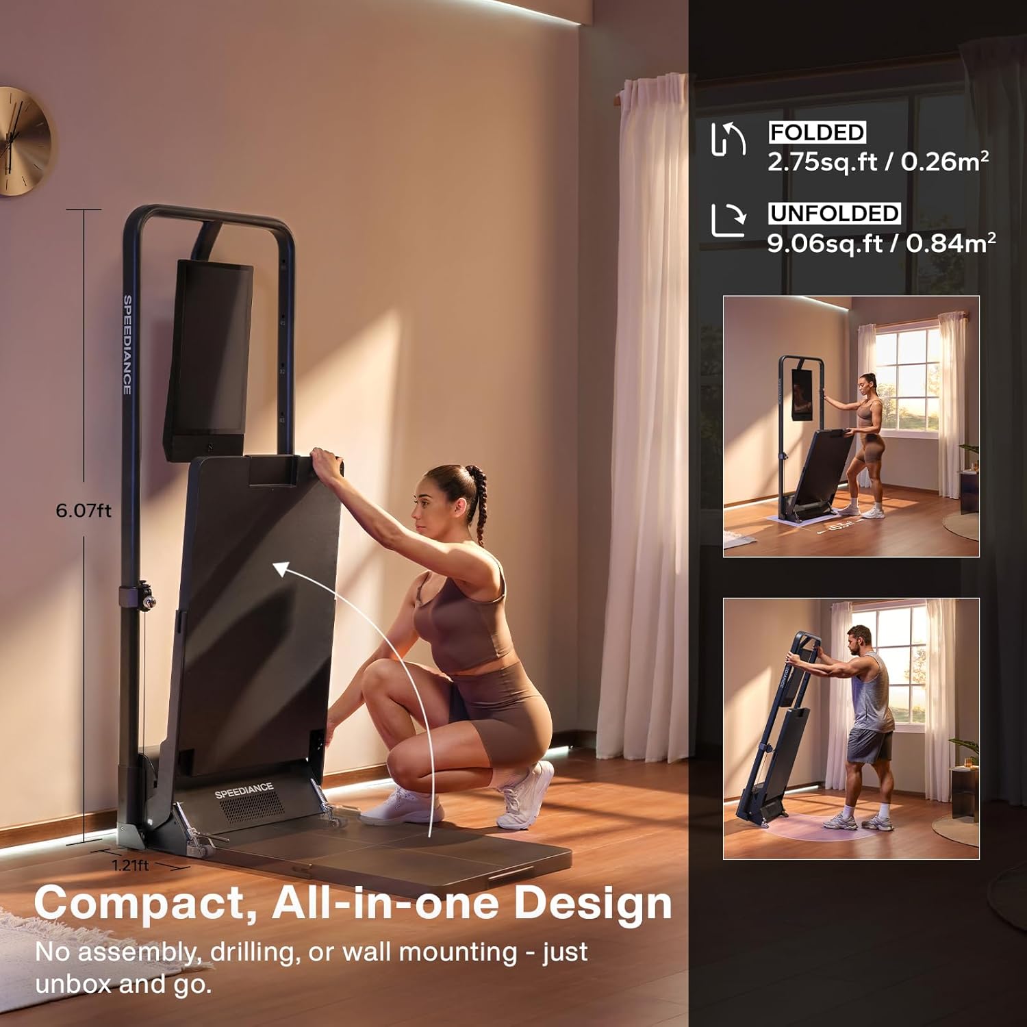 Speediance Smart Home Gym, Multi-Functional Gym Machine for Full Body Strength Training, All-in-one Gym Equipment, Digital Weight System, Workout Station, Squat Rack, Gym Monster 2 - Image 6