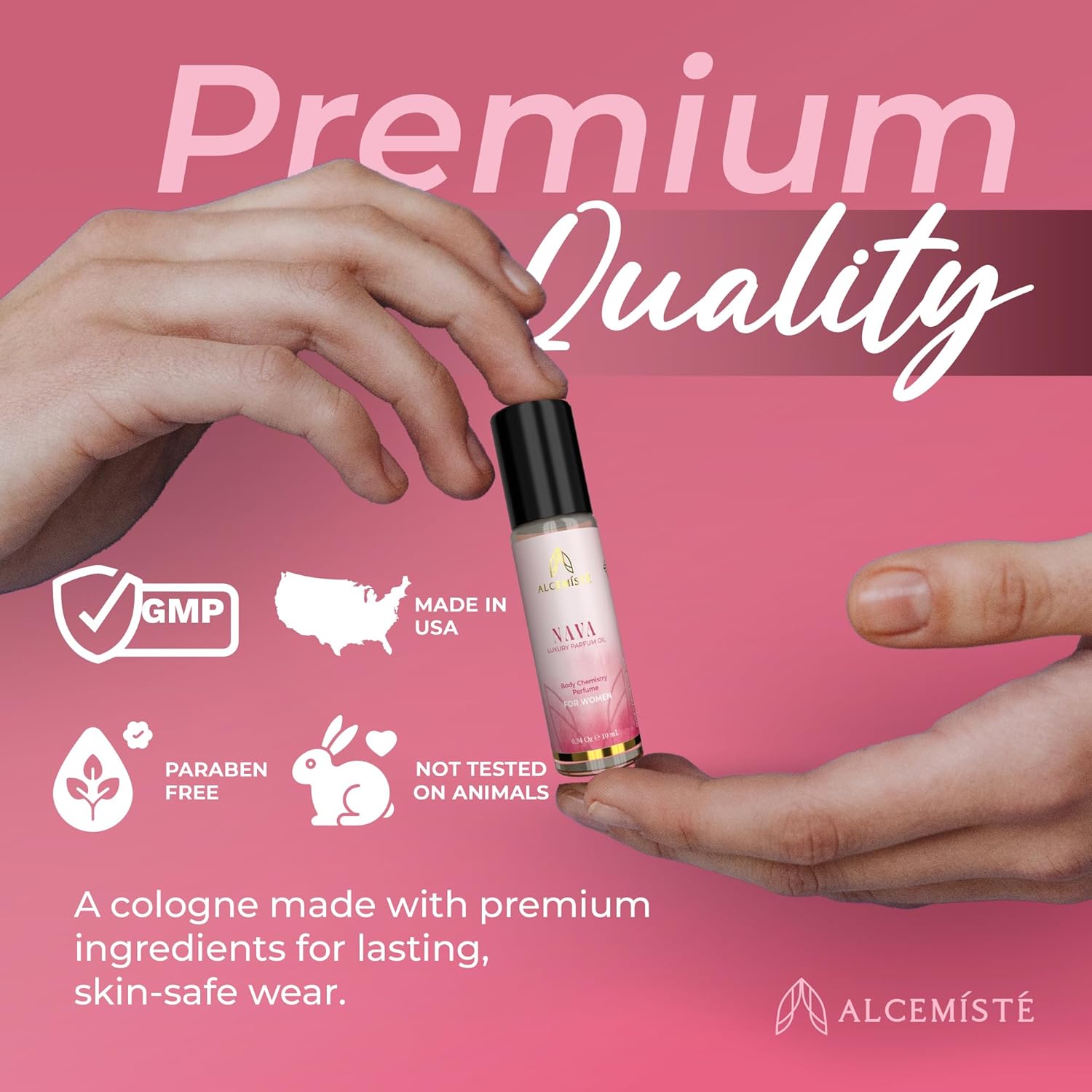 Concentrated Pheromones Perfumes For Women - Premium Enhanced Scents Feromonas Perfume Oil Cologne - Travel Size, Rollerball with Sweet, Floral, Feminine Scent 0.34 oz (10 mL) - Image 6