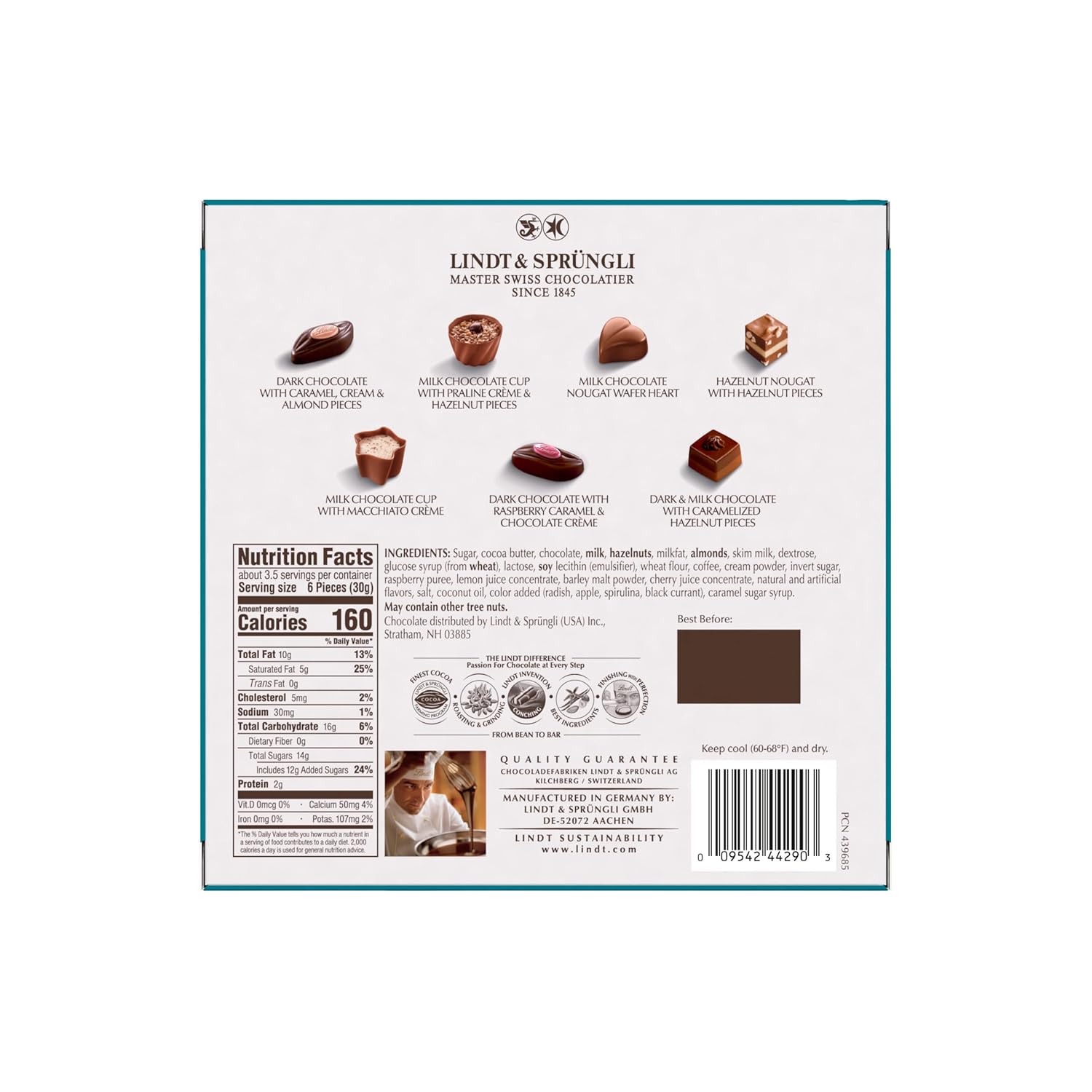 Lindt Mini Pralines, Assorted Chocolate Candy Pralines with Premium Filling, 3.4 oz Box - Image 10