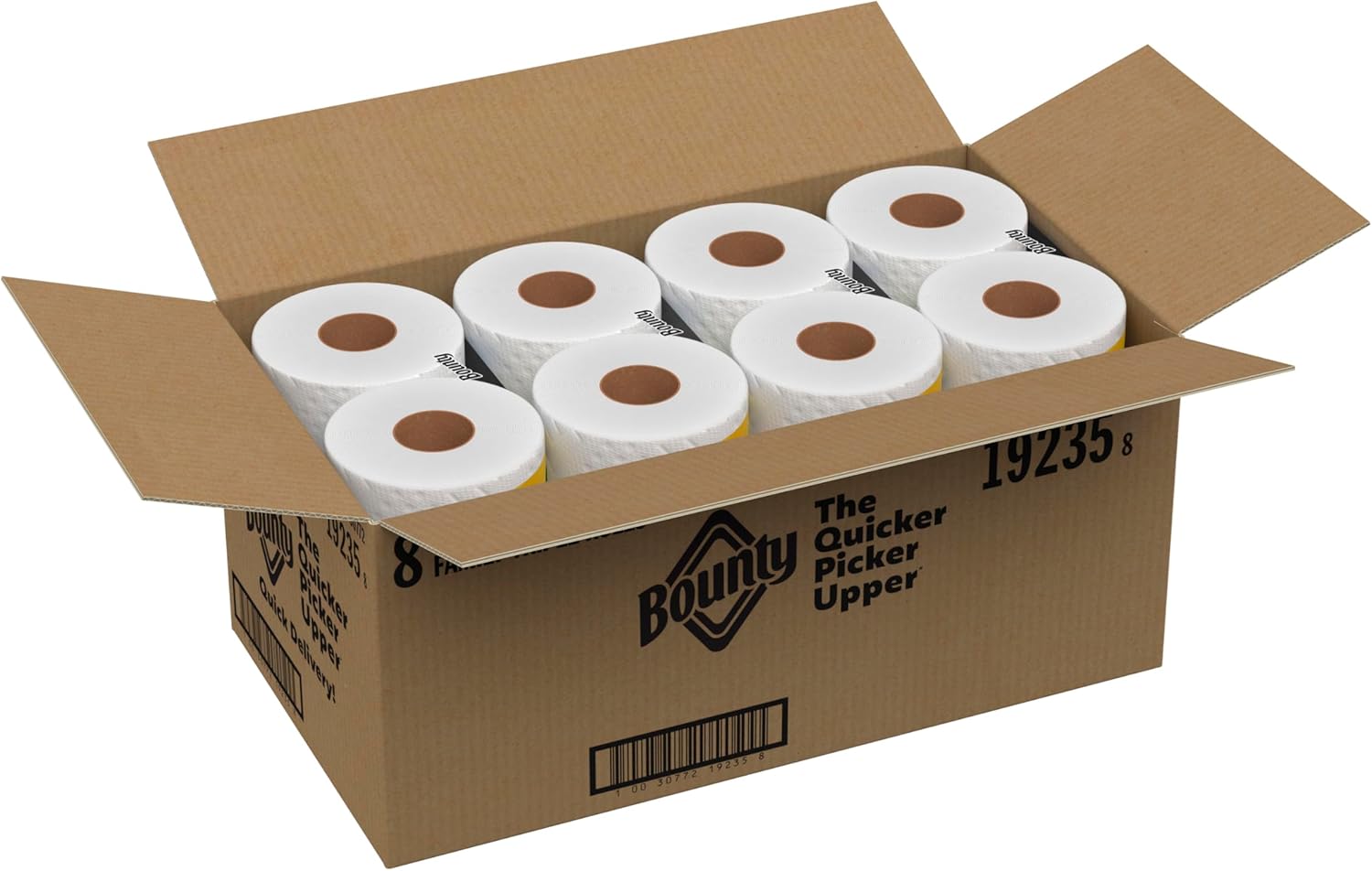 Bounty Quick-Size Paper Towels, White, 8 Family Triple Rolls = 27 Regular Rolls - Image 12