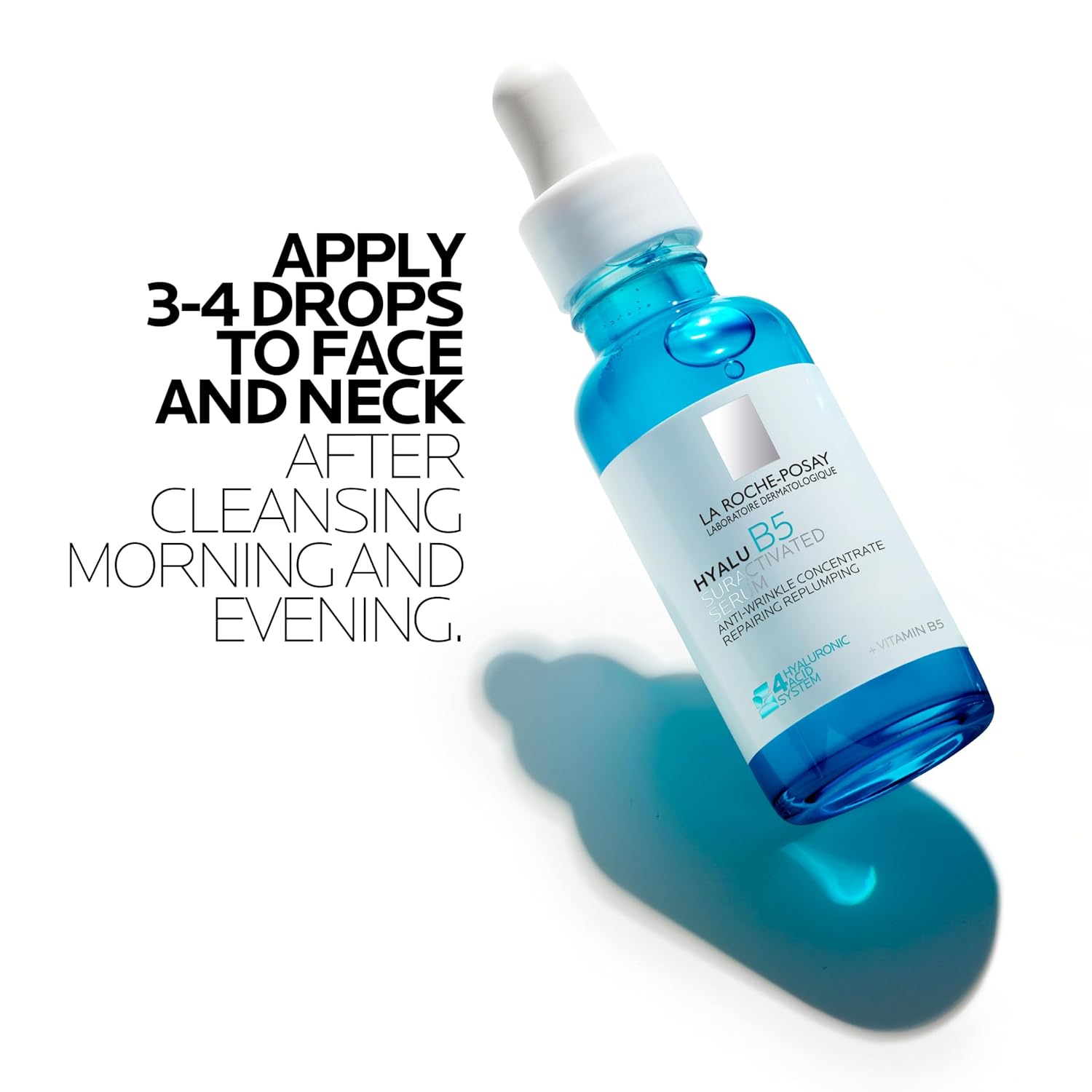 La Roche-Posay Hyalu B5 Pure Hyaluronic Acid Serum for Face, Vitamin B5 + Hyaluronic Acid + Madecassoside, Hydrating Serum Visibly Plumps Skin, Sensitive Skin Safe, Anti Aging, Oil-Free - Image 9