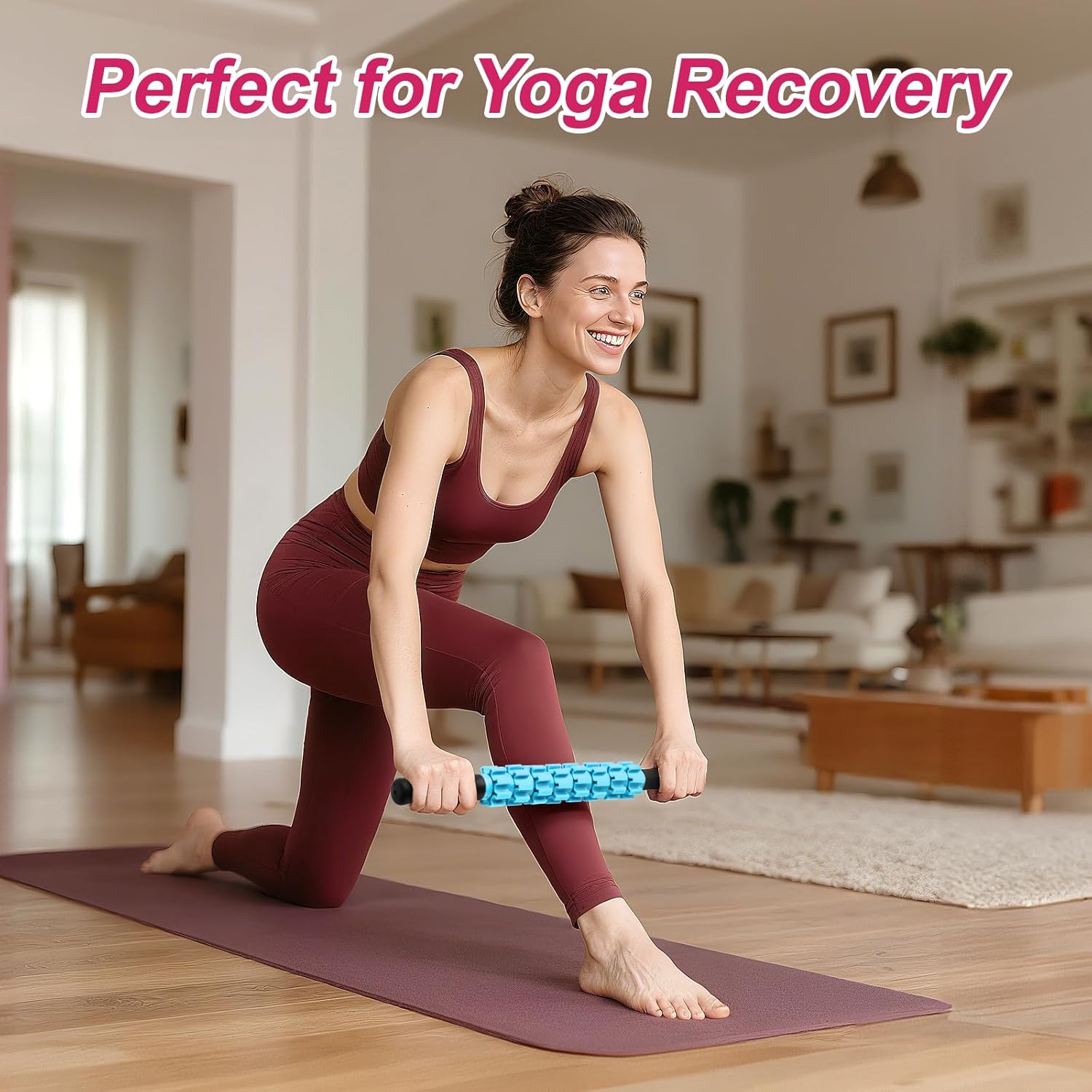 Massage Roller, Muscle Roller Stick, Therapy Roller Stick for Legs, Calf, Thigh, Lipo Roller for Relief Muscles, Deep Tissue Massage Rolling Pin for Trigger Points, Help Sore Muscle Recovery - Image 7