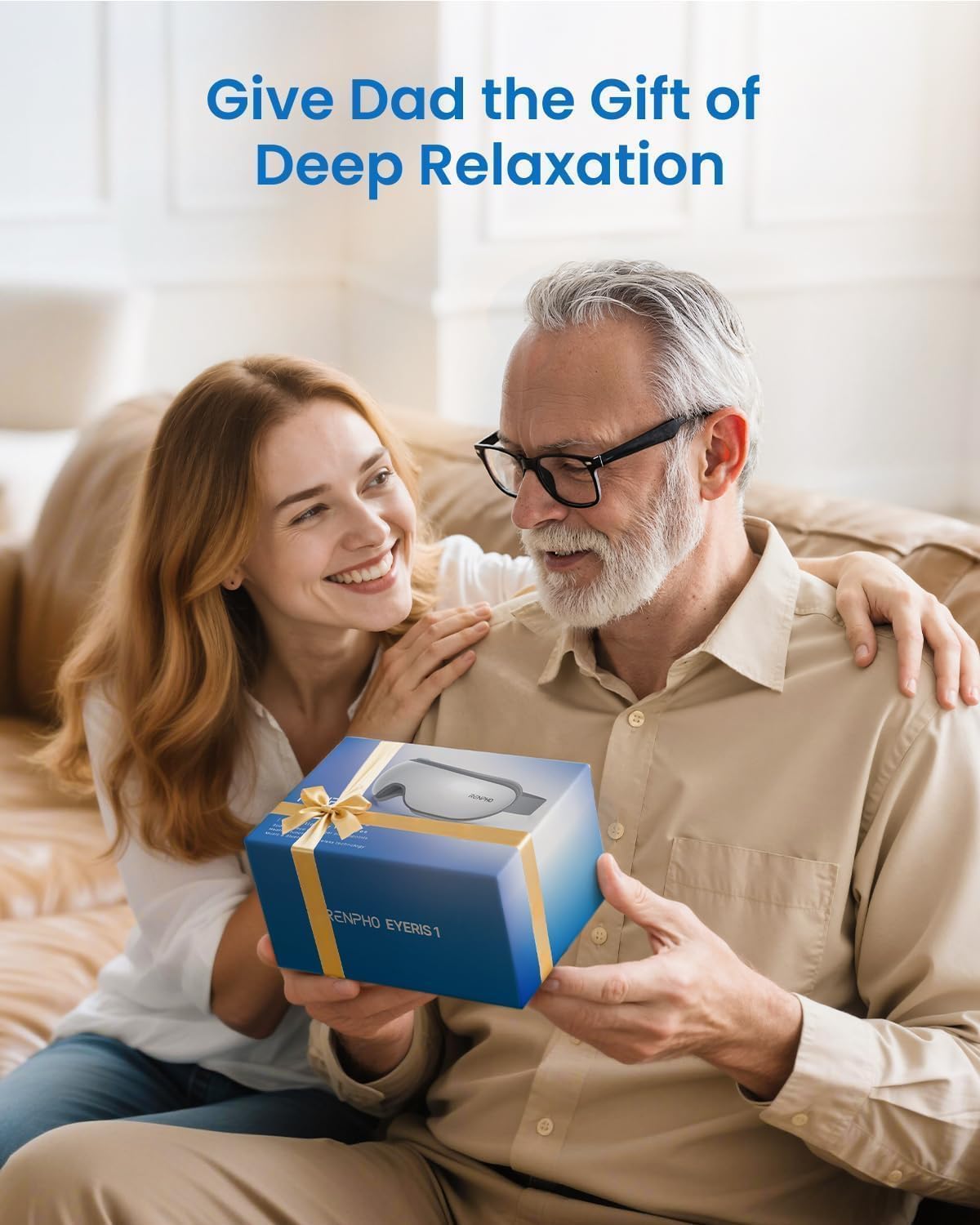 RENPHO Eye Massager with Heat, Mothers Day Birthday Gifts for Mom Women Men Her, FSA Eligible HSA Eye Mask for Migraine Relief,Sleep Mask for Dry Eyes Relax, Reduce Strain for Men Dad Eyeris 1 - Image 2