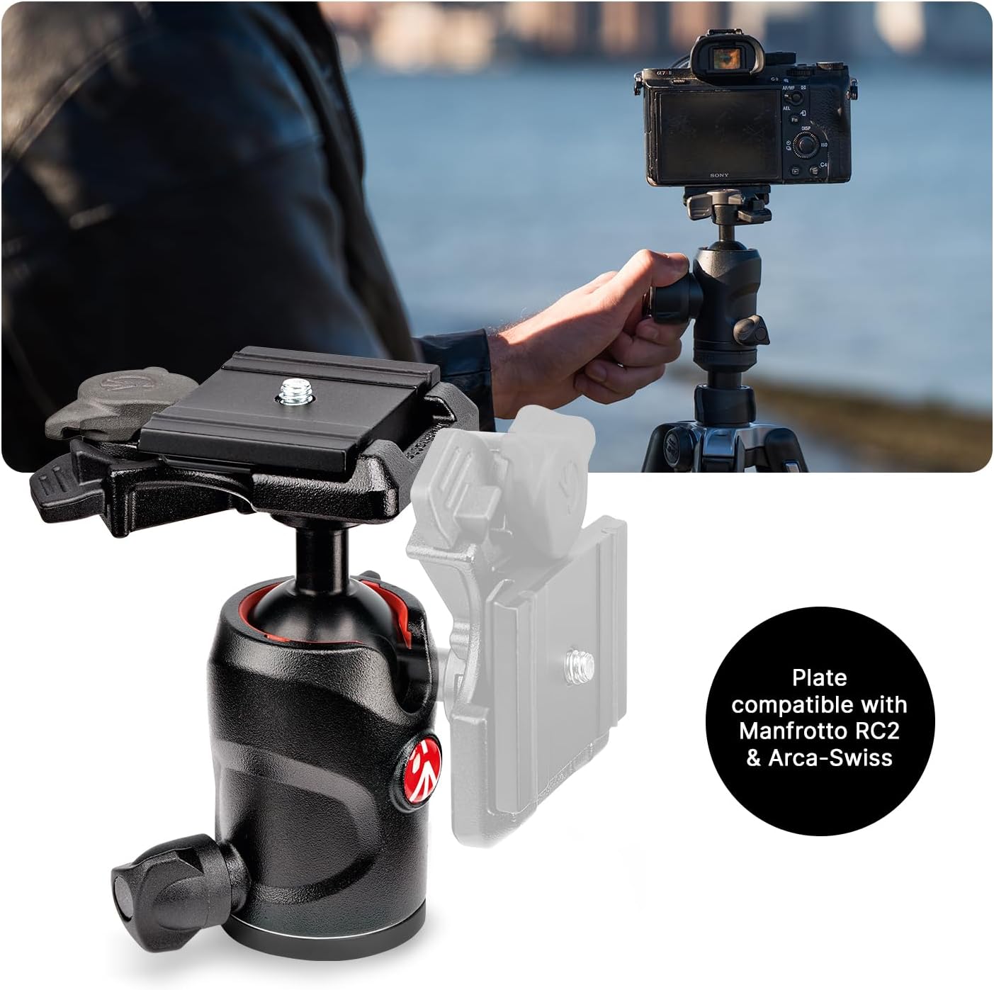 Manfrotto Befree Advanced Camera Tripod with Lever Closure, Portable and Compact Travel Tripod Kit with Ball Head, Aluminum Tripod for DSLR Reflex and Mirrorless Cameras, Camera Accessories - Image 5
