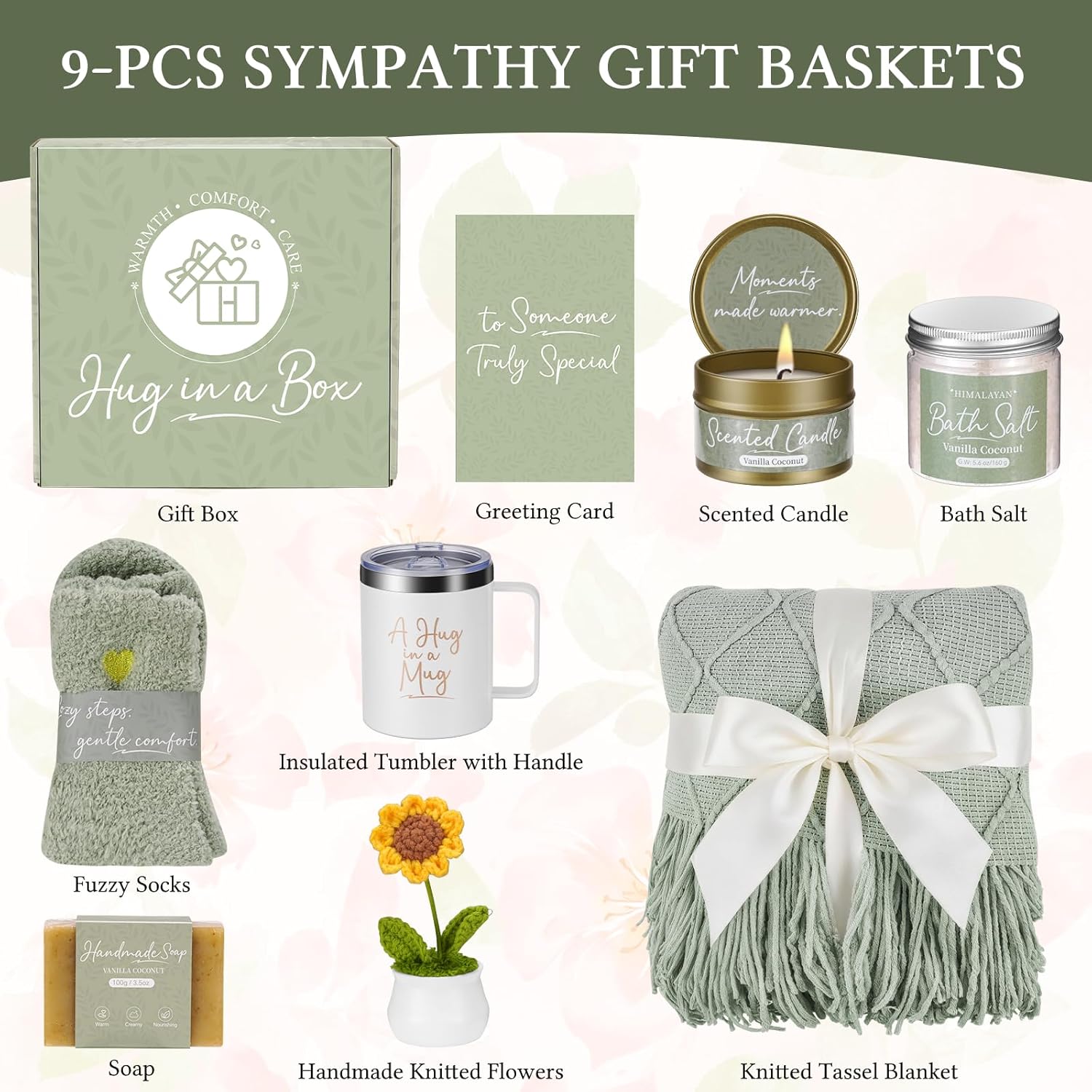 Get Well Gifts for Women After Surgery, Sending Sunshine Gift Baskets for Women Her Mom Best friend Wife Daughter Birthday Gifts Self Care Gift Basket, Get Well Soon Relaxing Spa Gift Set Care Package - Image 2