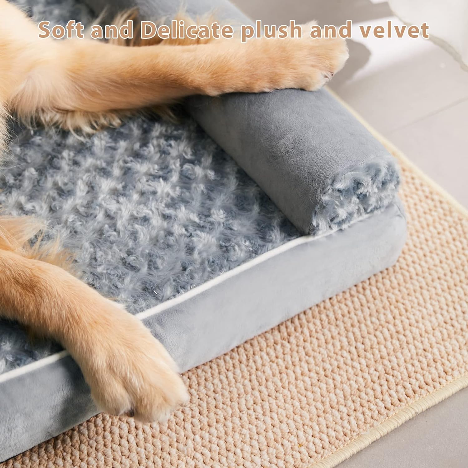 BFPETHOME Dog Beds for Large Dogs, Orthopedic Dog Bed for Medium Large Dogs,Big Waterproof Couch Pet Bed with Removable Washable Cover - Image 7