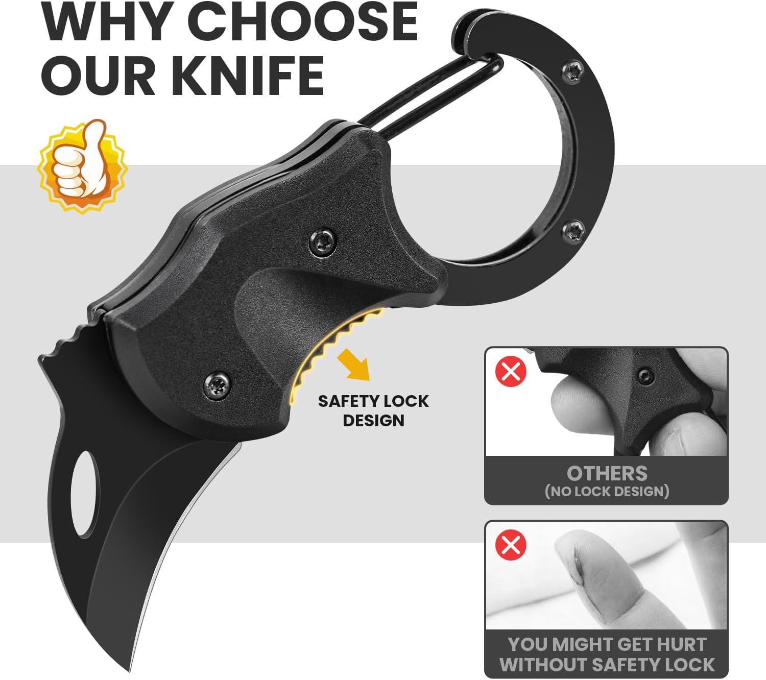 Small Pocket Knife Gift for Men, Keychain Box Cutter with 1.34inch Blade, Mini Folding Knives EDC Gadgets for Everyday Carry, Stocking Stuffers Gift for Adults Men Him - Image 2