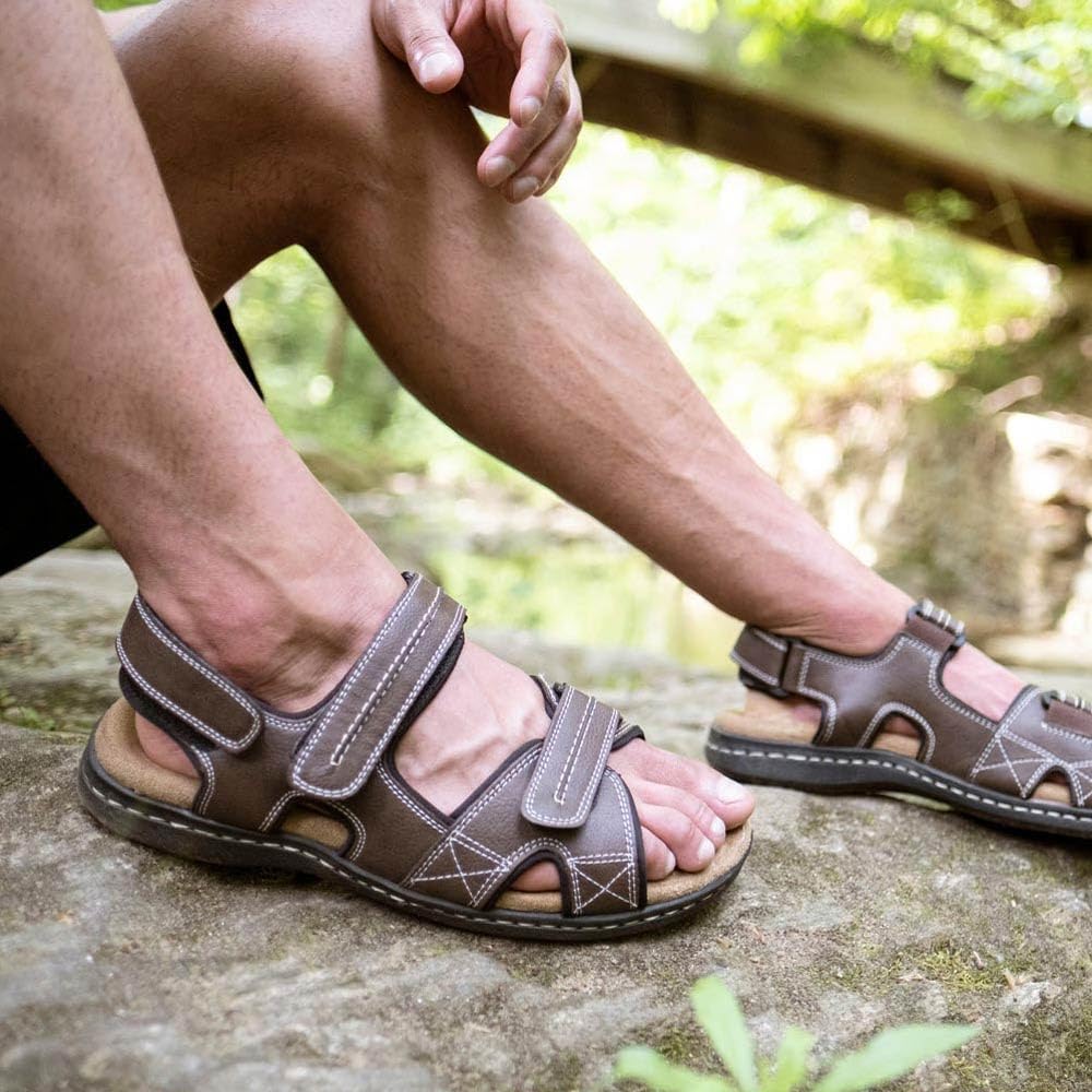 DOCKERS Mens Newpage Outdoor Sport Sandals for Men - Memory Foam Comfort and Adjustable Straps - Image 2