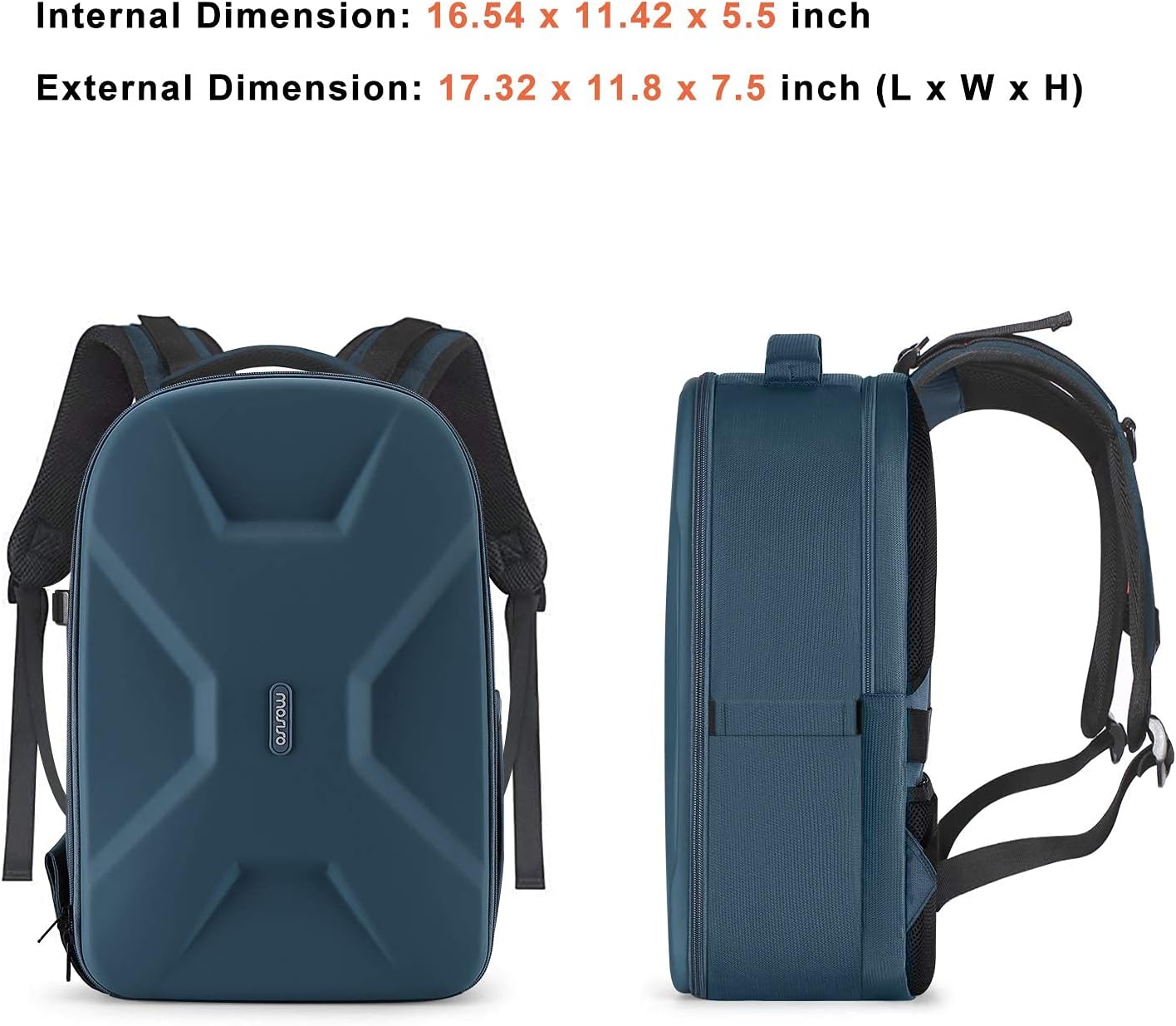 MOSISO Camera Backpack, DSLR/SLR/Mirrorless Photography Camera Bag 15-16 inch Waterproof Hardshell Case with Tripod Holder&Laptop Compartment Compatible with Canon/Nikon/Sony, Deep Teal - Image 7