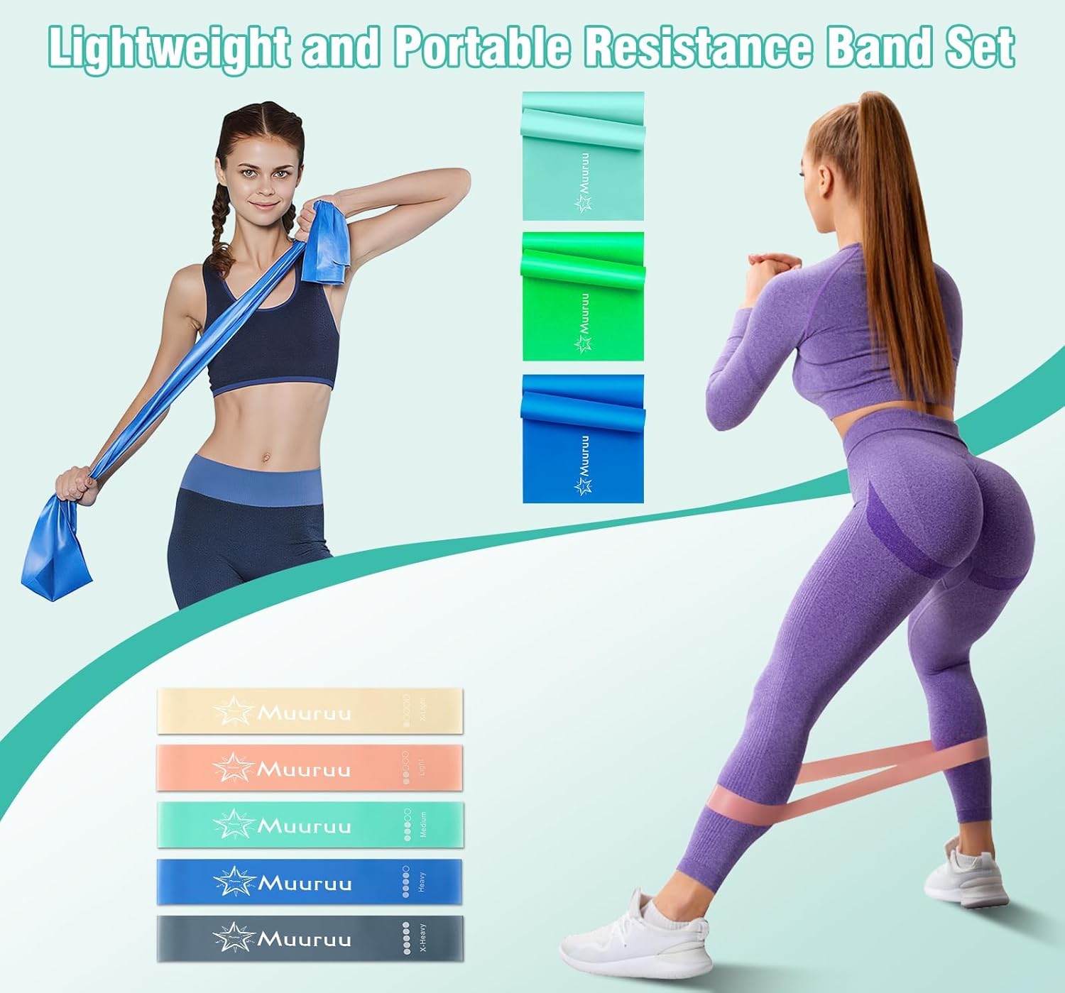 Pilates Equipment Kit for Home Workout, Pilates Ring and Ball Set for Women, 14'' Magic Circle Essentials Accessories Kit with Wrist Weights, Resistance Bands, Yoga Strap, Core Sliders, Socks, Bag - Image 5