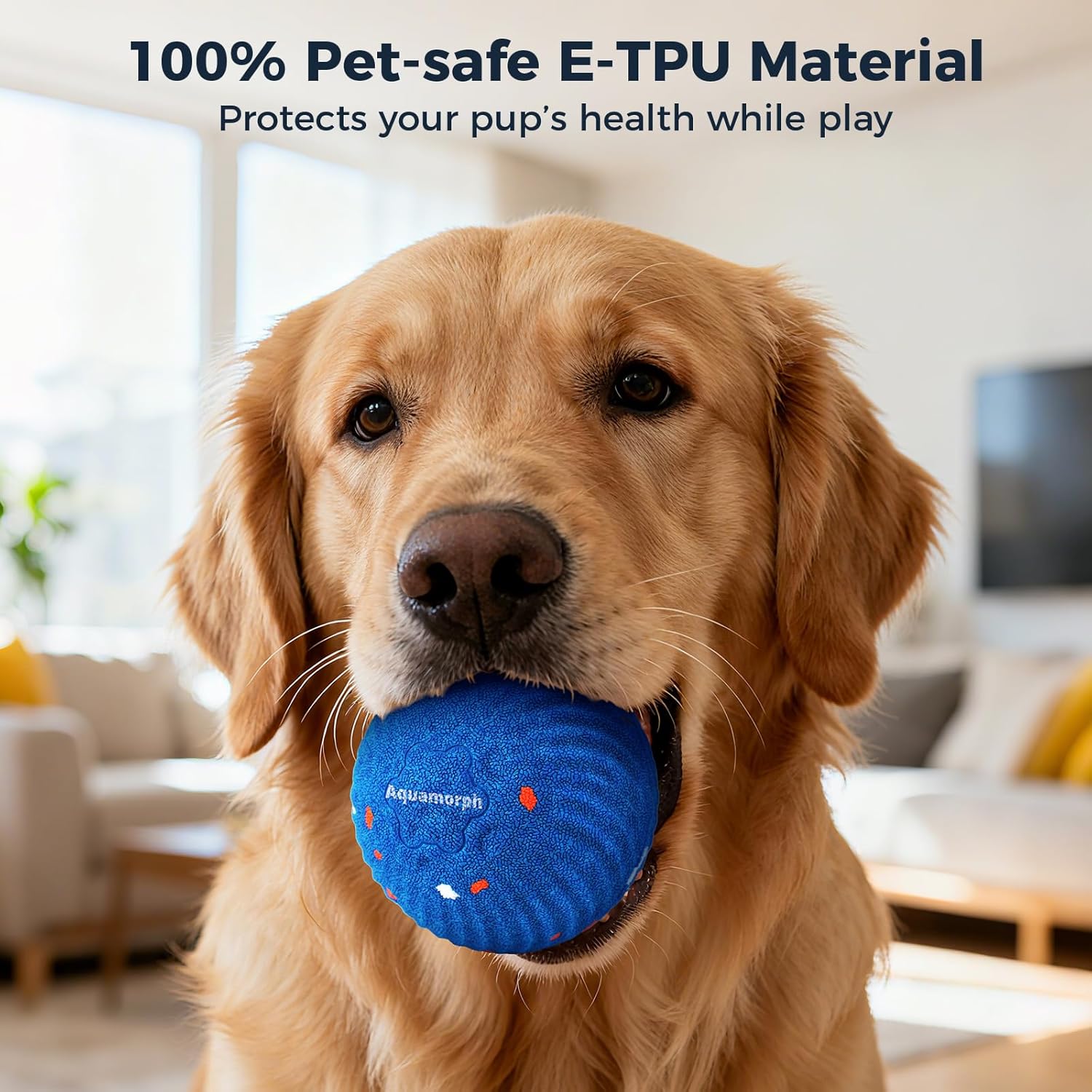2 Pack Interactive Dog Balls - Auto Moving Bouncing Vibrating Washable Dog Toys for Large Medium Dogs, Type-C Rechargeable, Blue and Orange, Ripple Pattern - Image 5