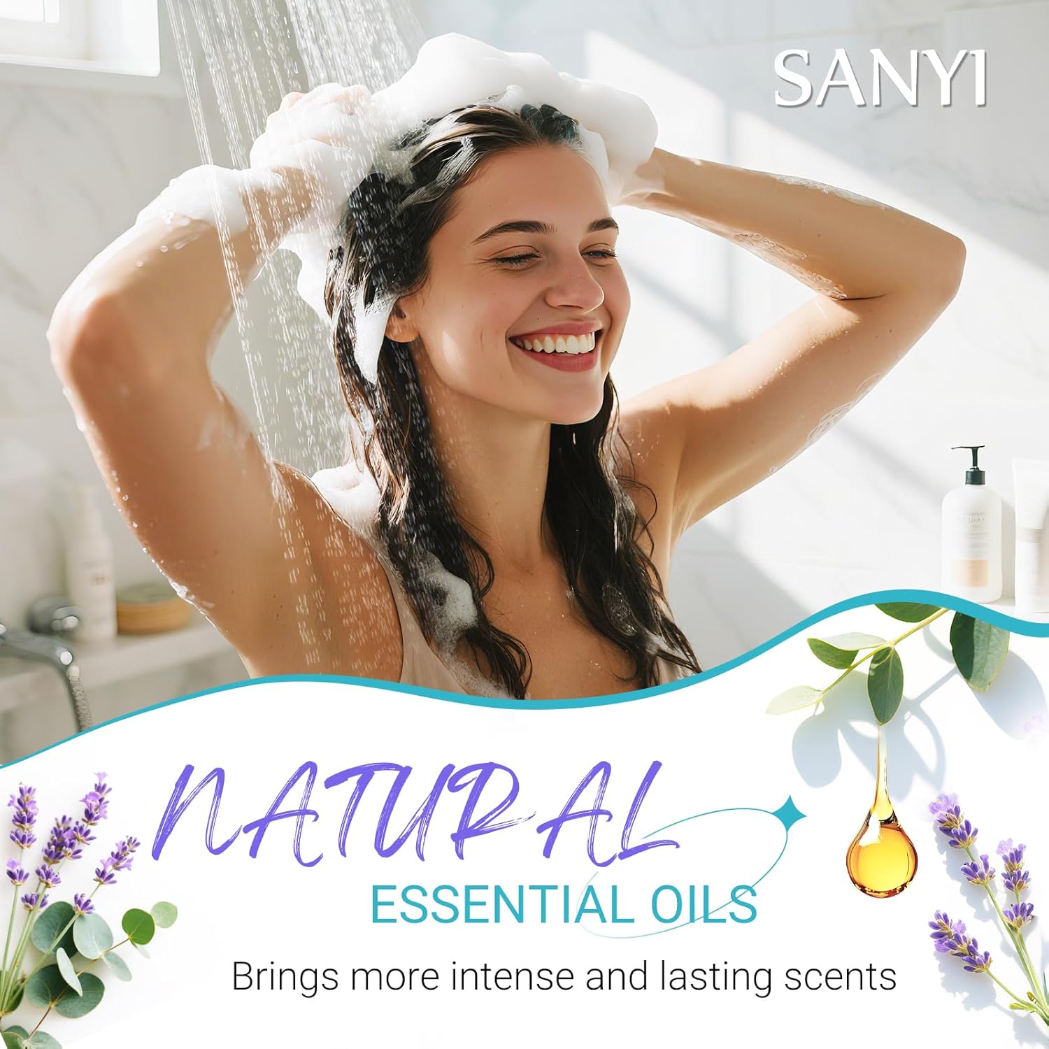 Shower Steamers Aromatherapy - sanyi Birthday Gifts for Women, Teens Easter Basket Stuffers for Adults Girls, Shower Bombs with Natural Essential Oils Self Care - Image 6