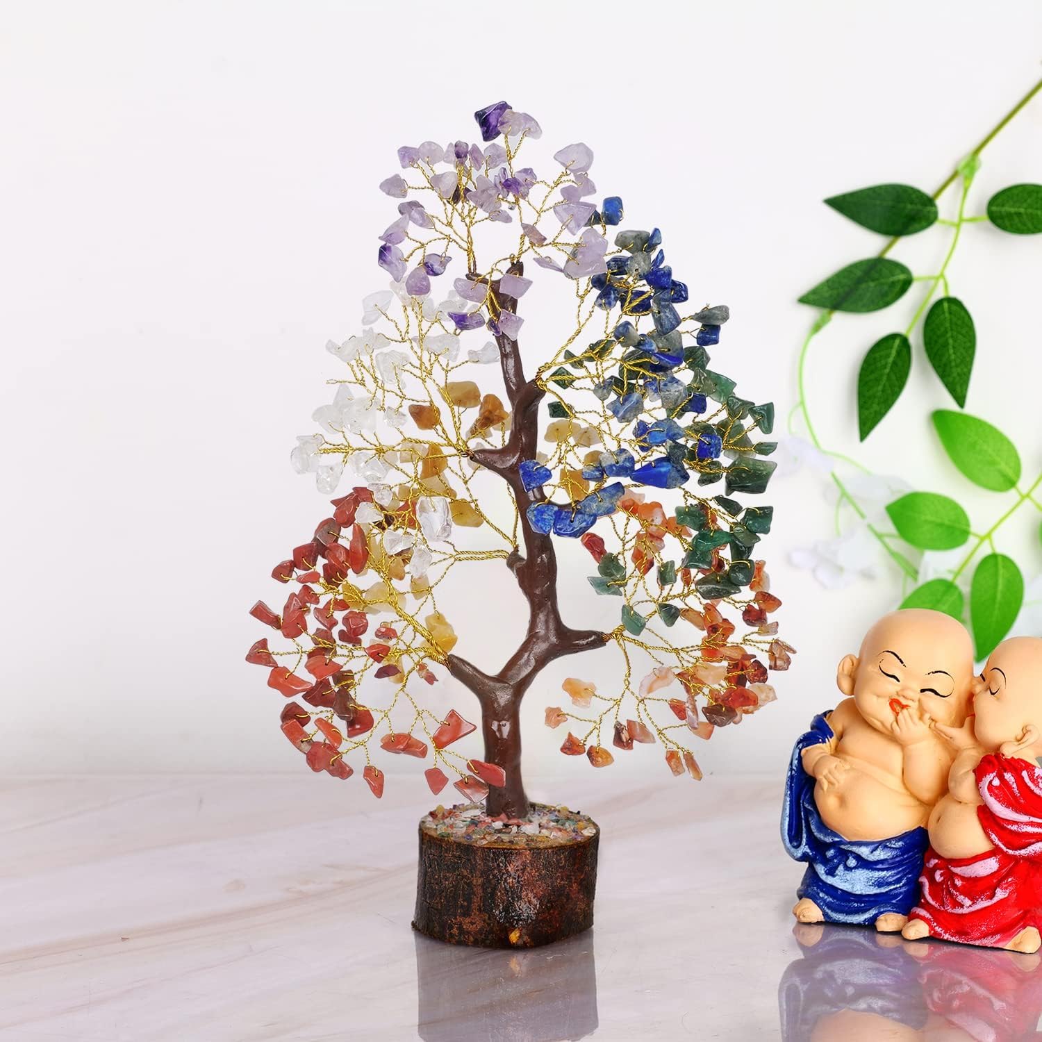 YATSKIA 7 Chakra Tree of Life - Crystals and Healing Stones | Birthday Gifts for Women | Crystal Tree for Positive Energy | Home Office Decor | Spiritual Gifts for Women - Image 5