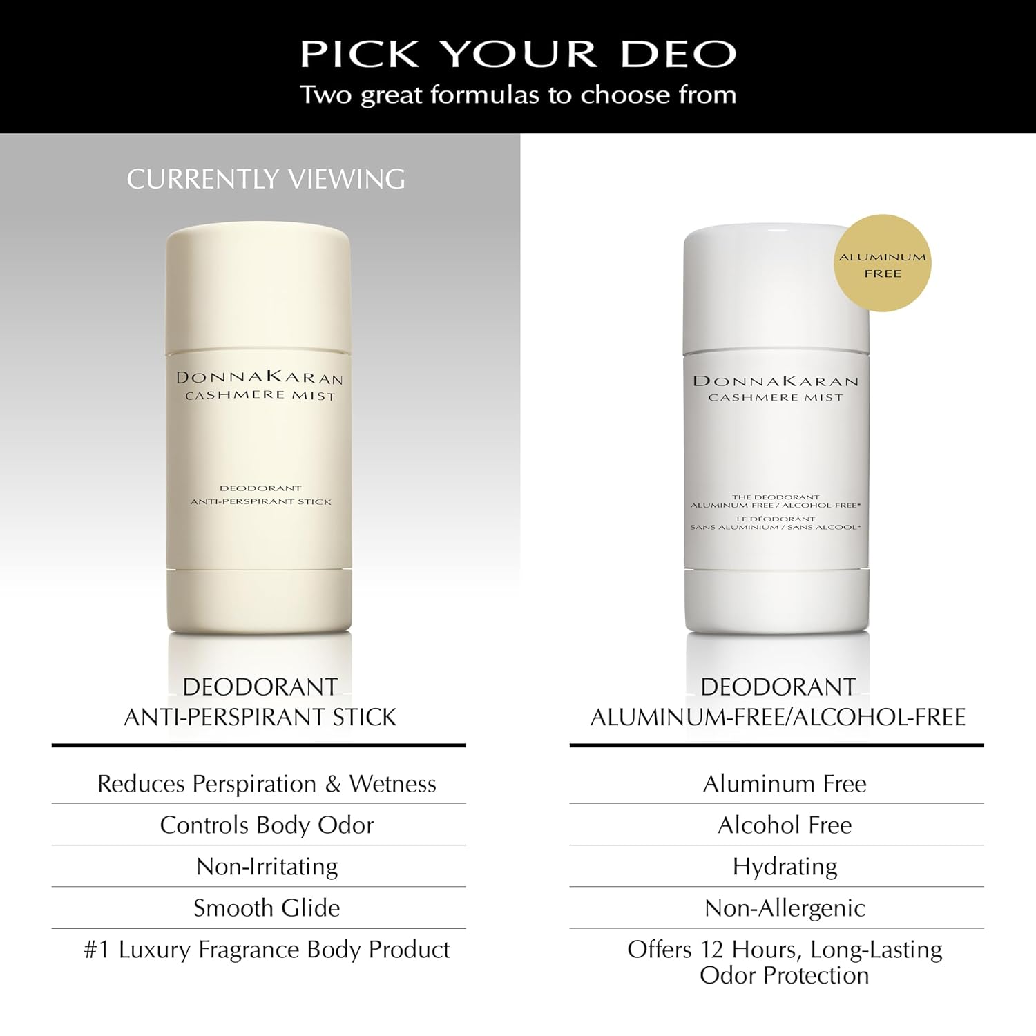 Donna Karan Cashmere Mist Anti-Perspirant Deodorant Stick for Women, Travel Size, 1.0 Oz. - Image 2