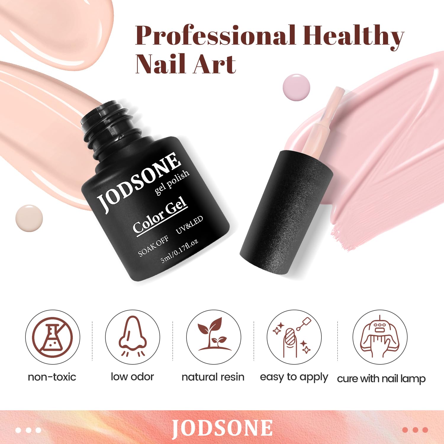 JODSONE 23 PCS Gel Nail Polish Set with Base Glossy and Matte Top Coat Multicolored Gel Nail Long Lasting Suitable for All Seasons - Image 4