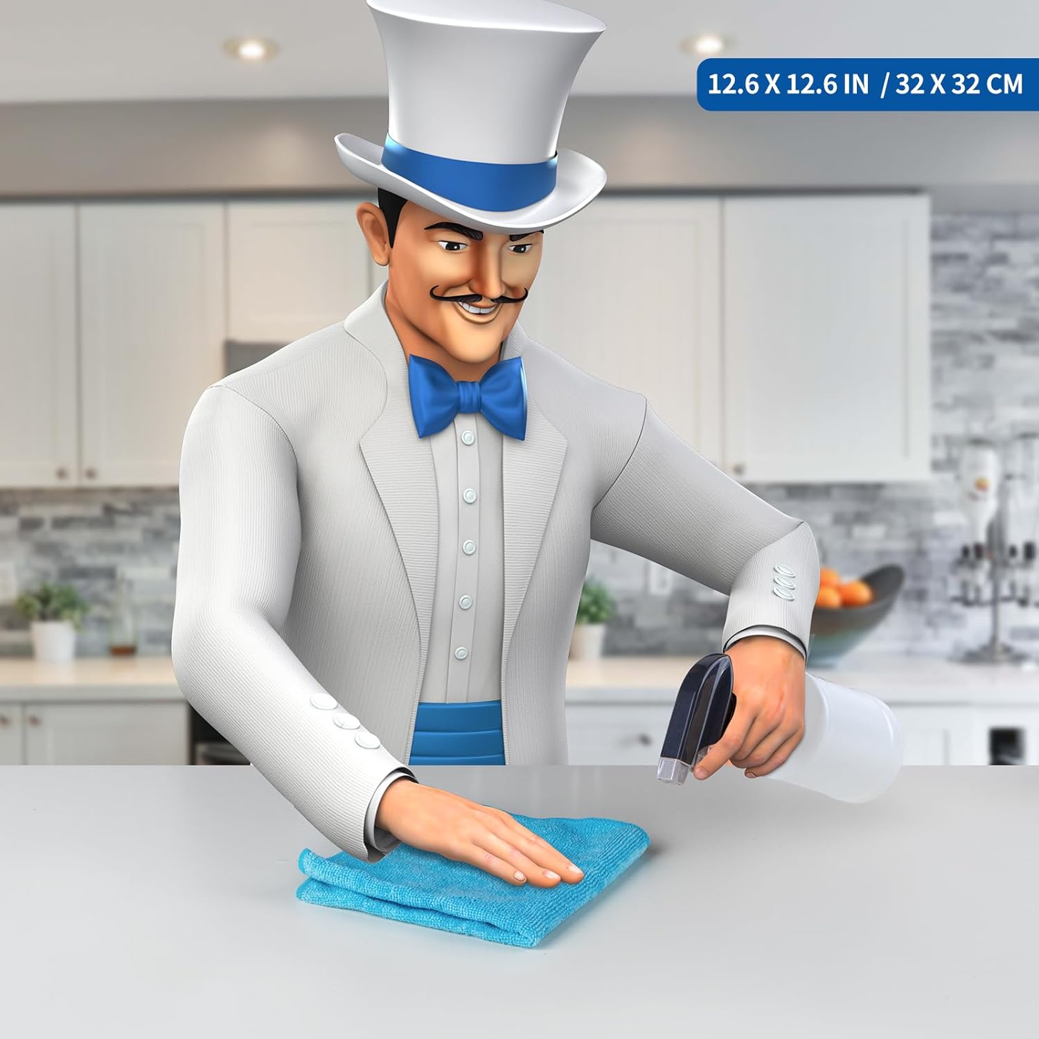 MR.SIGA Microfiber Cleaning Cloth, Pack of 24, Size:12.6" x 12.6" - Image 2