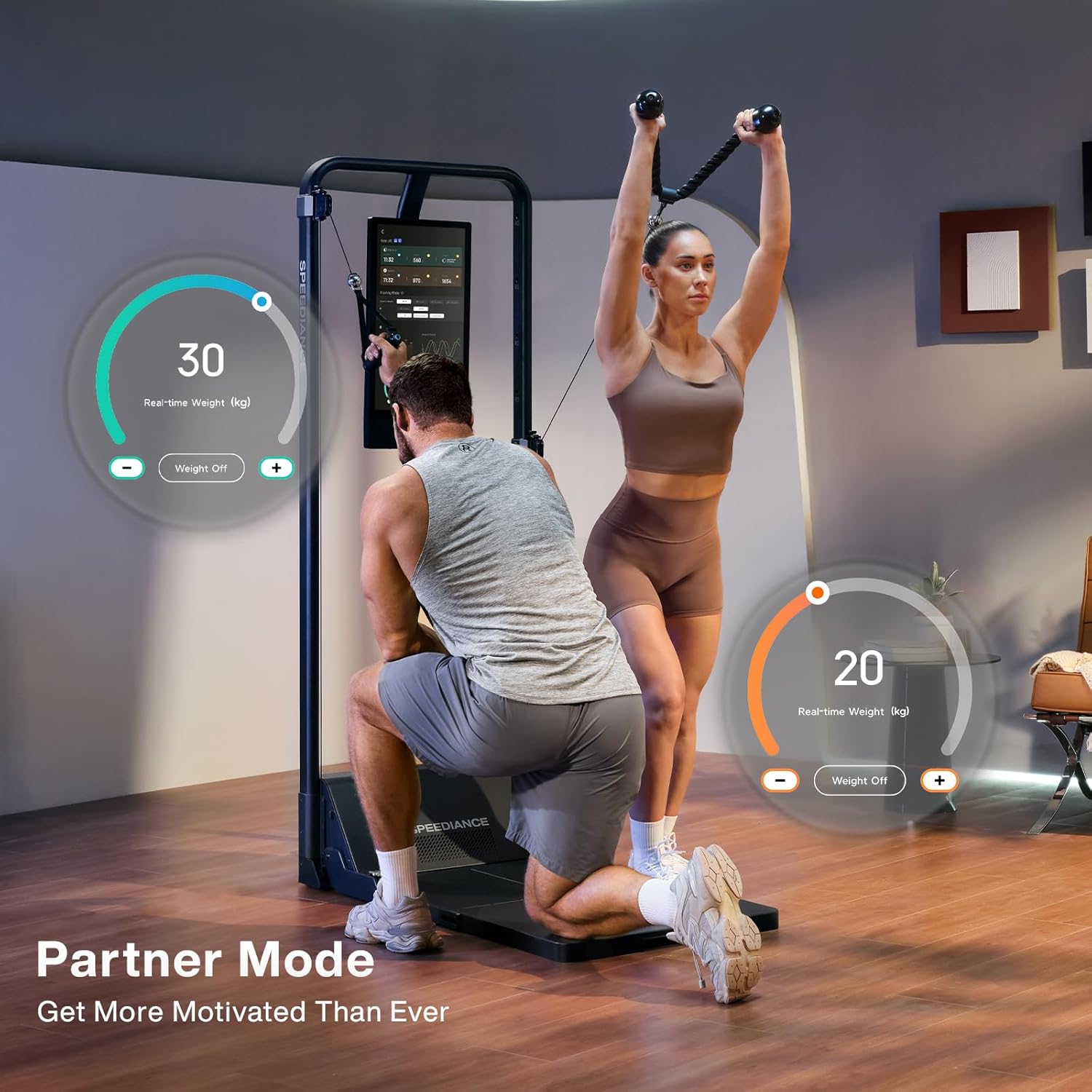 Speediance Smart Home Gym, Multi-Functional Gym Machine for Full Body Strength Training, All-in-one Gym Equipment, Digital Weight System, Workout Station, Squat Rack, Gym Monster 2 - Image 5