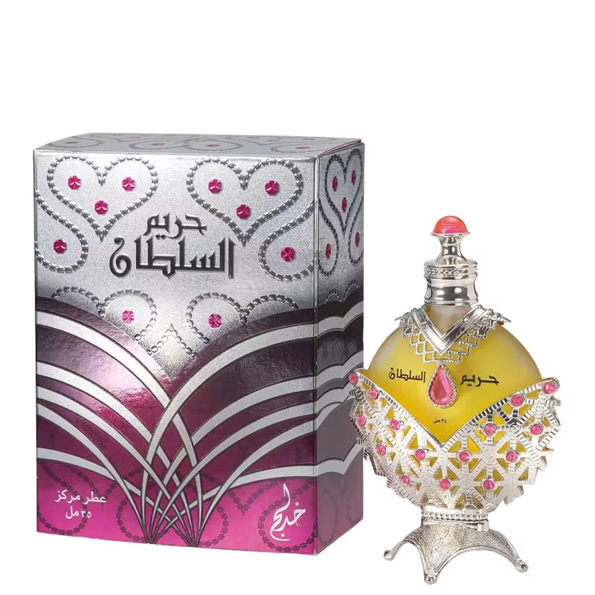 Khadlaj Perfumes Hareem Al Sultan Silver - Floral, Rose, Musky, Sweet & Woody- – Long-Lasting Concentrated Perfume Oil for Unisex, 1.18 Ounce - Image 2