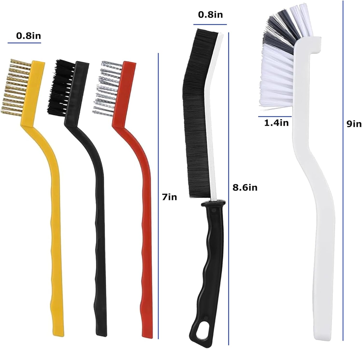 Crevice Cleaning Brush 12Pcs, Hard Bristle Deep Cleaning Brushes Supplies for Household use, Kitchen, Bathroom, Corner, Grout, Sink, Cup, Teapot, Bottle, Blender - Image 7