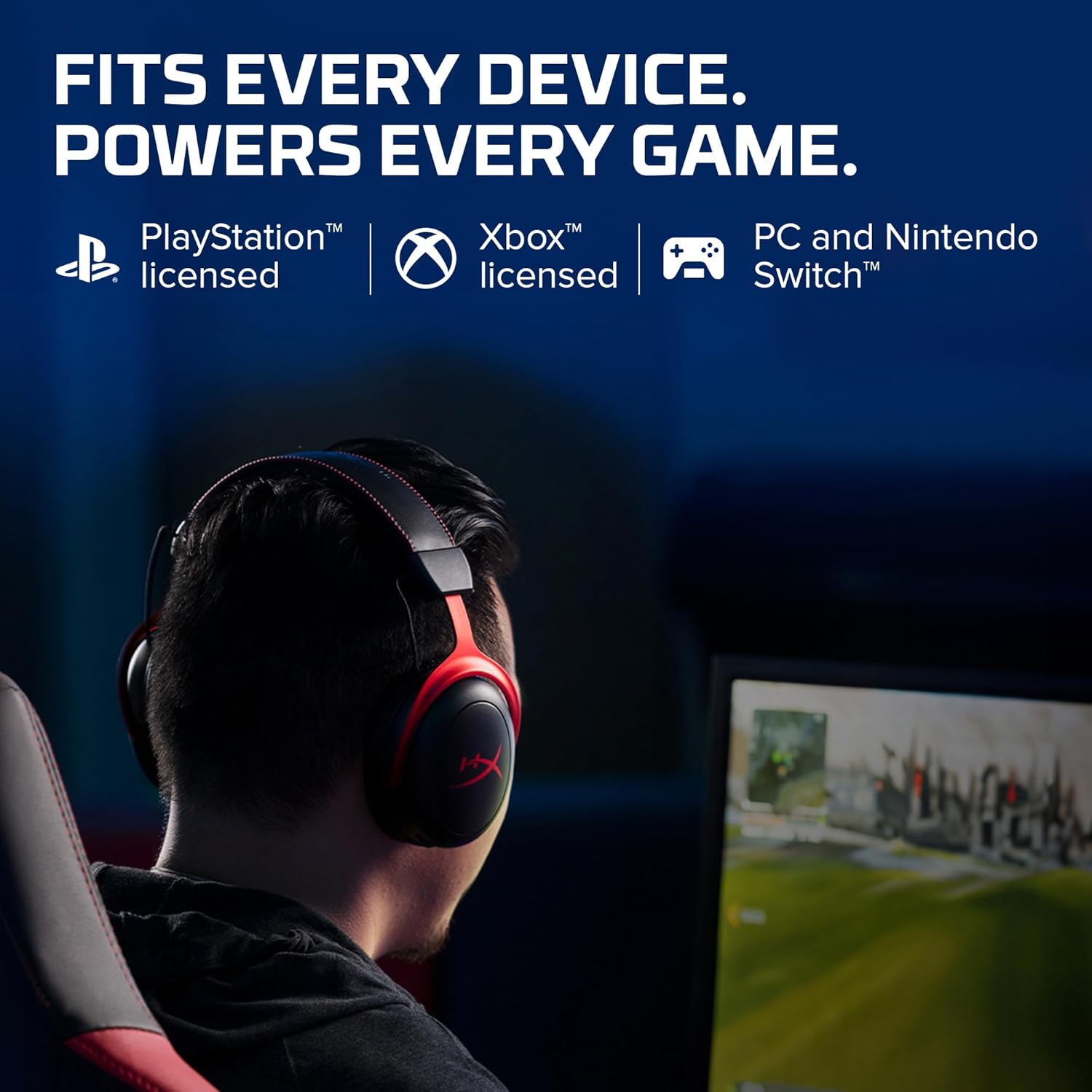 HyperX Cloud II Gaming Headset - 7.1 Surround Sound - Memory Foam Ear Pads - Durable Aluminum Frame - Multi Platform Headset - Works with PC, PS4, PS4 PRO, Xbox One, Xbox One S - Red (KHX-HSCP-RD) - Image 6