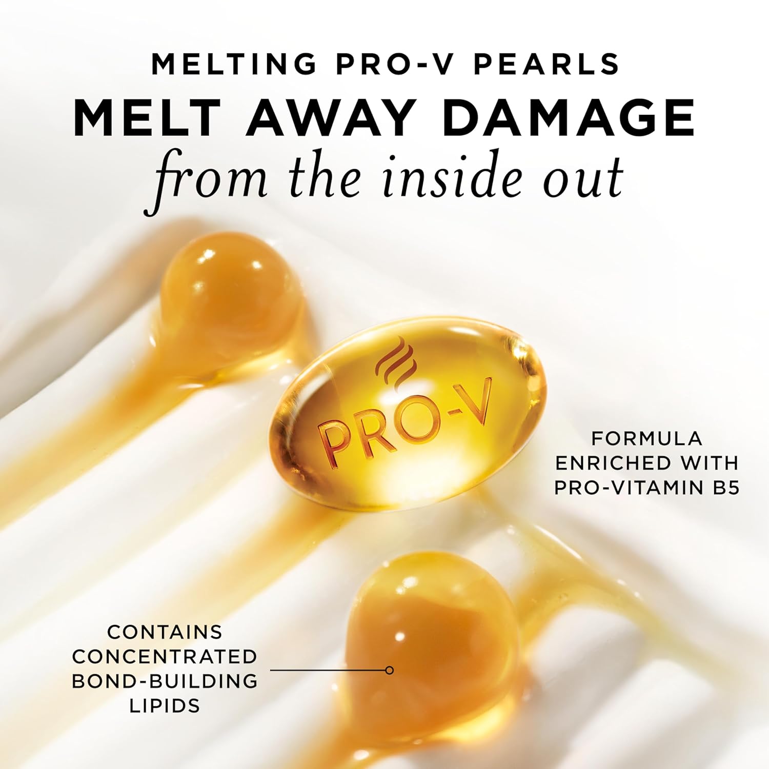 Pantene Miracle Rescue Hair Mask, Intensive Bond Repair with Melting Pro-V Pearls, Melts Away Damage, Builds Bonds, Strengthens Against Damage, Deep Conditioning for Dry Damaged Hair, 10.1 fl oz - Image 4