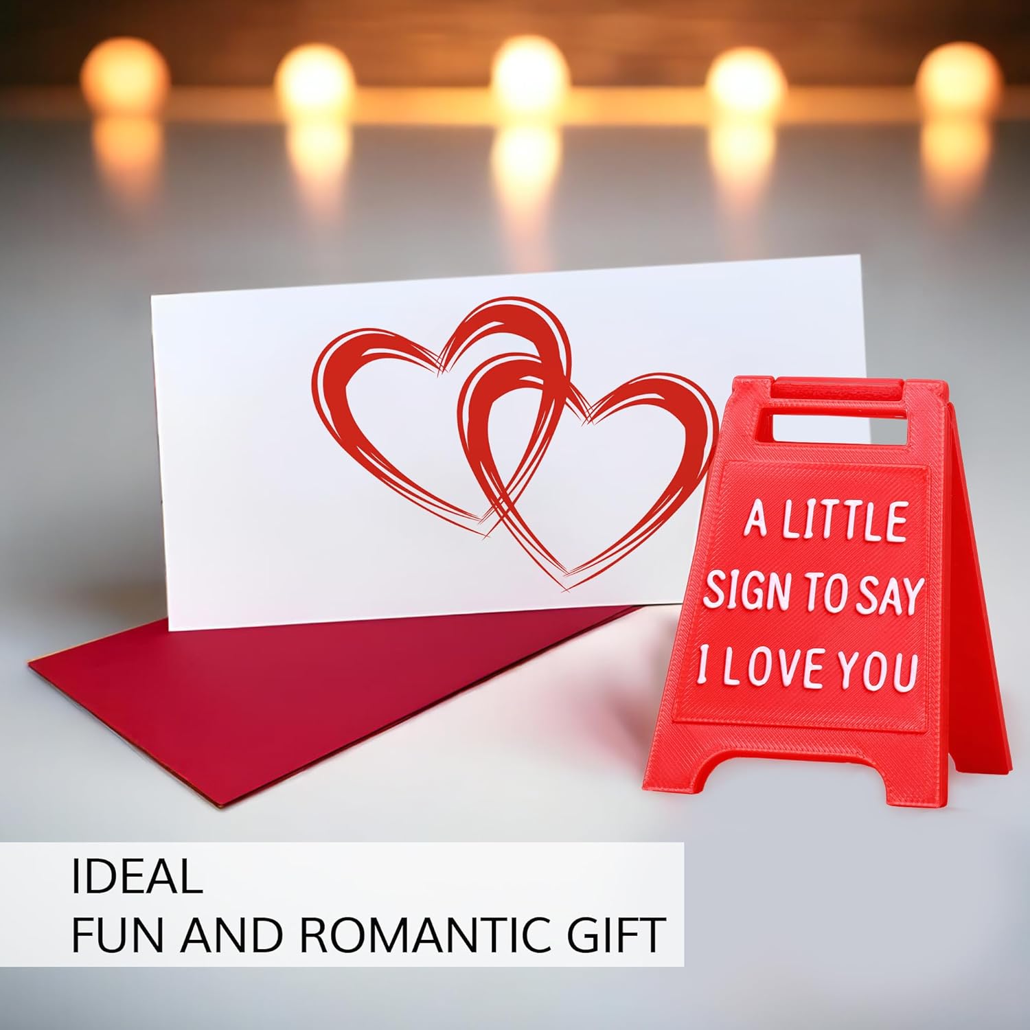 Mini Sign Valentine's Decoration Anniversary Present - Valentines Day Romantic I Love You Sign - Fun Boyfriend - Cute Birthday, Christmas, Wedding Gift for Girlfriend, Wife, Fiancee - Image 2