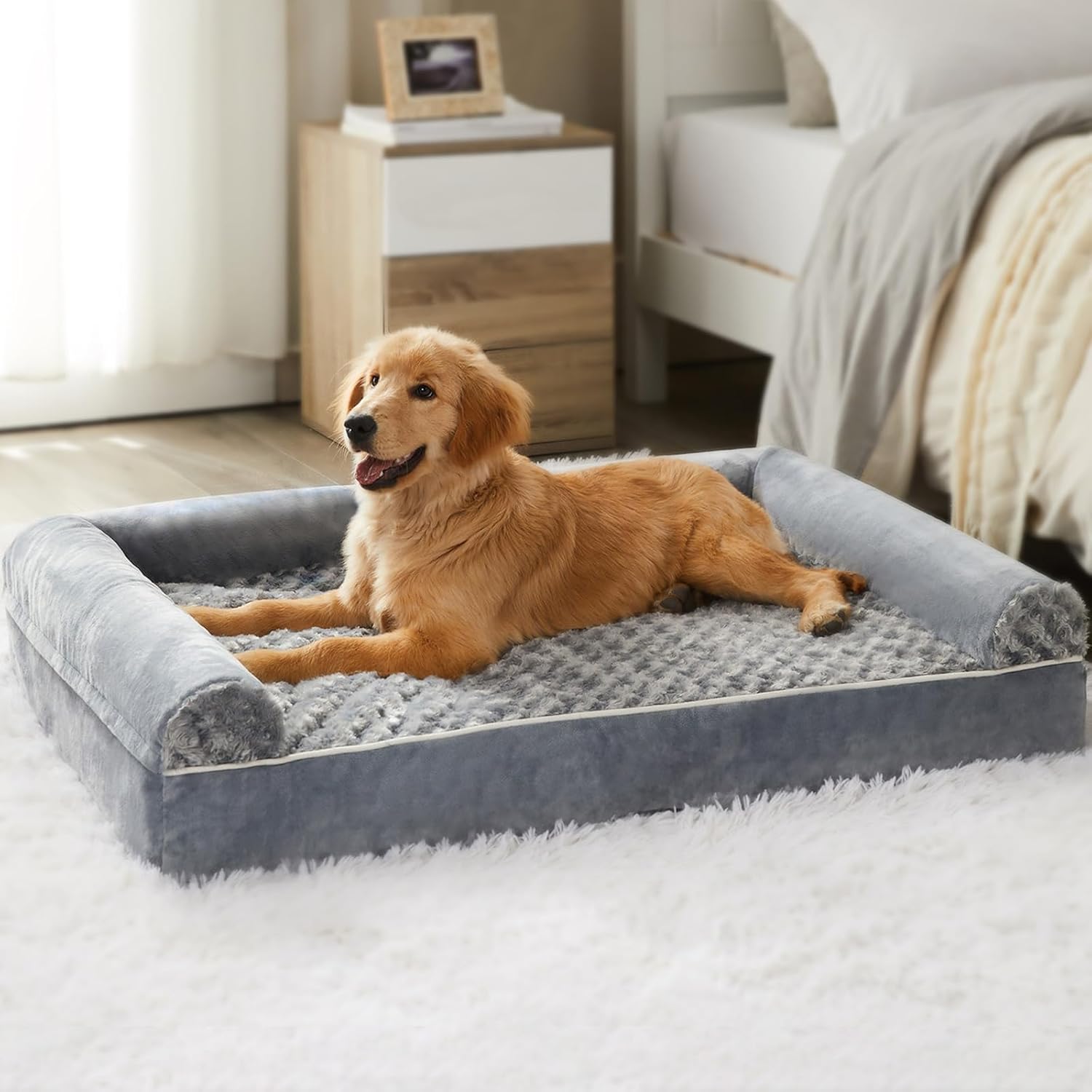 BFPETHOME Dog Beds for Large Dogs, Orthopedic Dog Bed for Medium Large Dogs,Big Waterproof Couch Pet Bed with Removable Washable Cover - Image 9