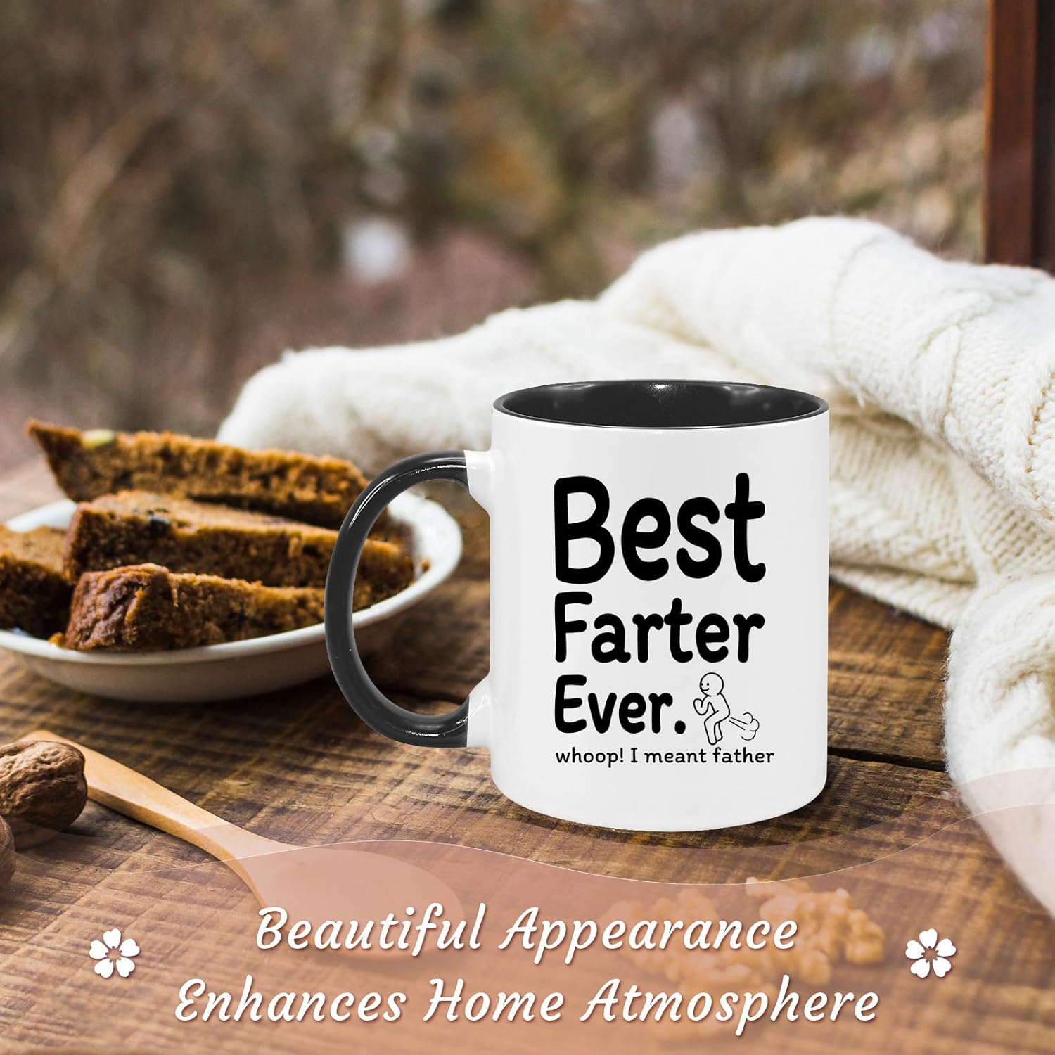 Funny Gifts for Dad Mug 11Oz Funny Valentines Day Christmas Gifts for Dad Birthday Gifts Gift from Daughter Son,Best Father Ever Coffee Cup Microwave & Dishwasher Safe - Image 8