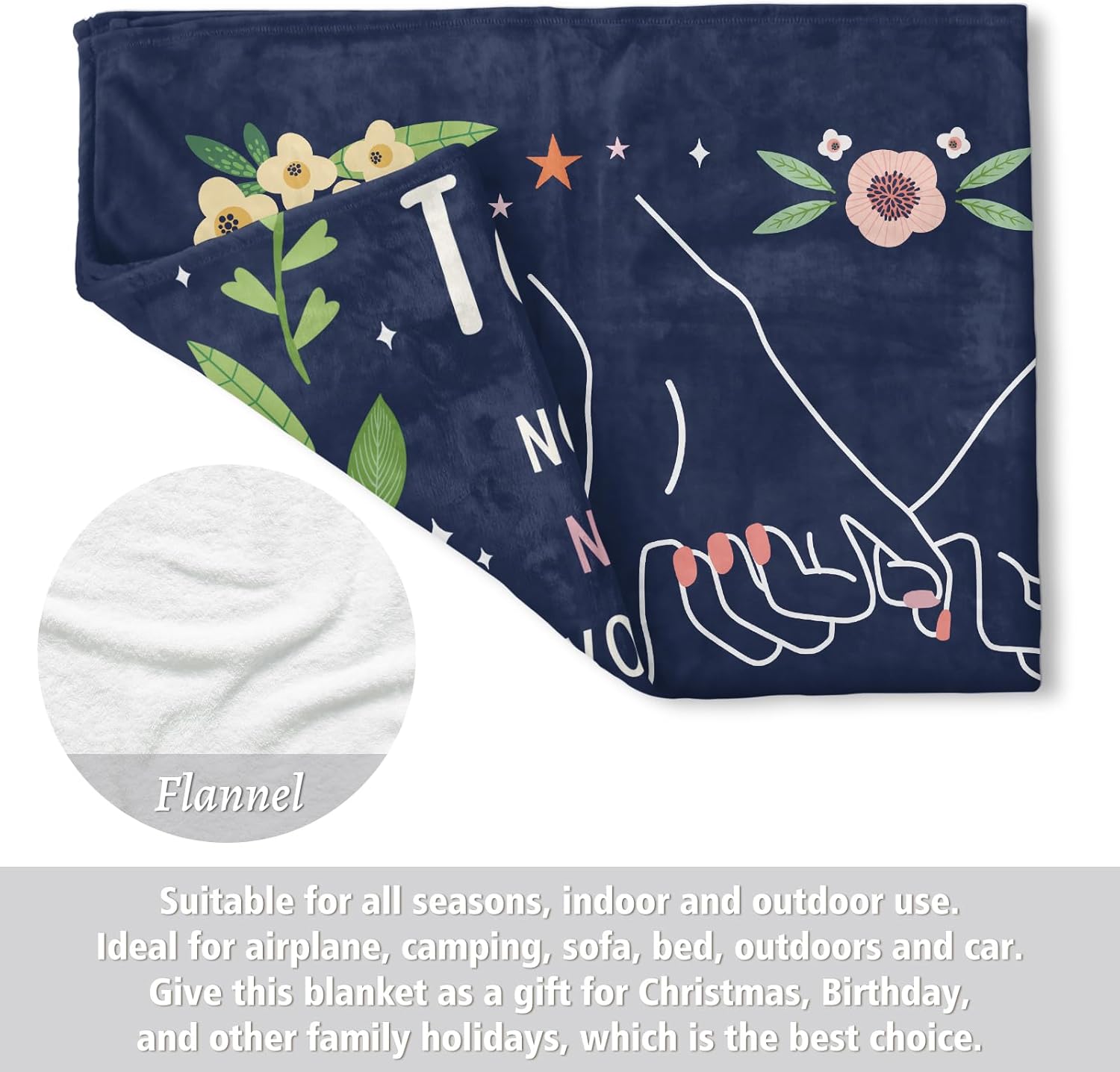 GiltGlimmer Friendship Gifts for Women, Best Friend Birthday Gifts for Women, Best Friend Blanket Gift, to My Bestie Throw Blanket for Mothers Day 60" x 50" - Image 5