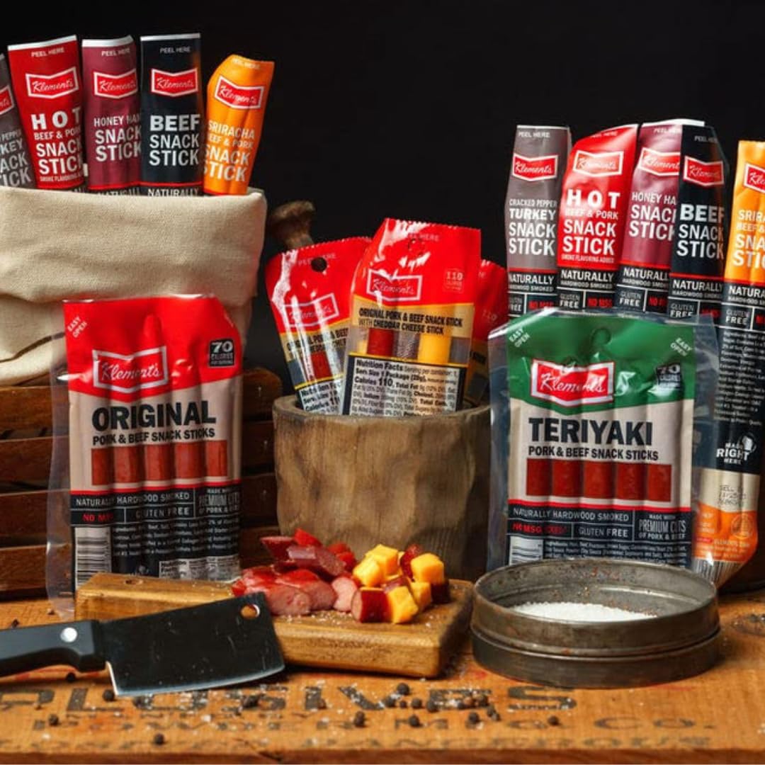 Jerky.com 26pc Meat Sticks Variety Pack | Beef Jerky Gifts for Men | Low Sugar & High Protein | Gluten Free & Keto Meat Sticks | Pork, Turkey, Ham Beef Jerky Sticks & Cheese Sticks | Birthday Gifts for Men - Image 8