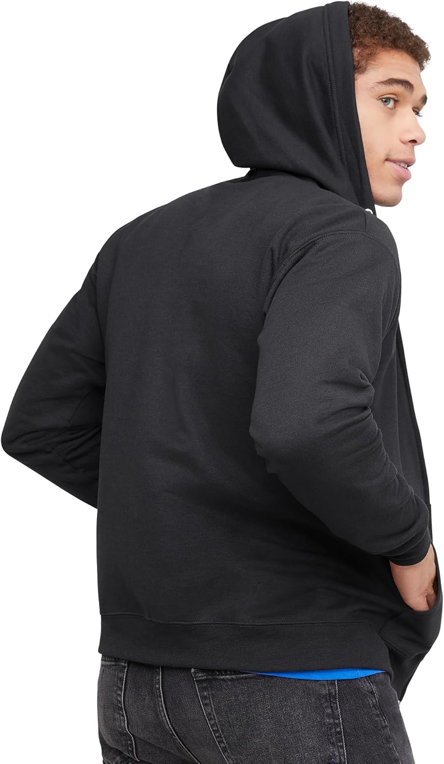 Hanes Men's Zip-up Hoodie, Ecosmart Fleece Full-zip Hoodie for Men, Hooded Sweatshirt - Image 2