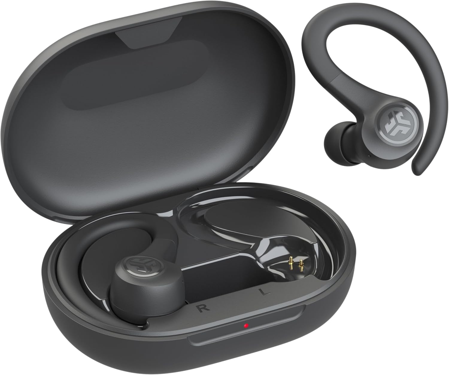 JLab Go Sport+ Wireless Workout Earbuds Featuring C3 Clear Calling, Secure Earhook Sport Design, 35+ Hour Bluetooth Playtime, and 3 EQ Sound Settings (Graphite) - Image 7