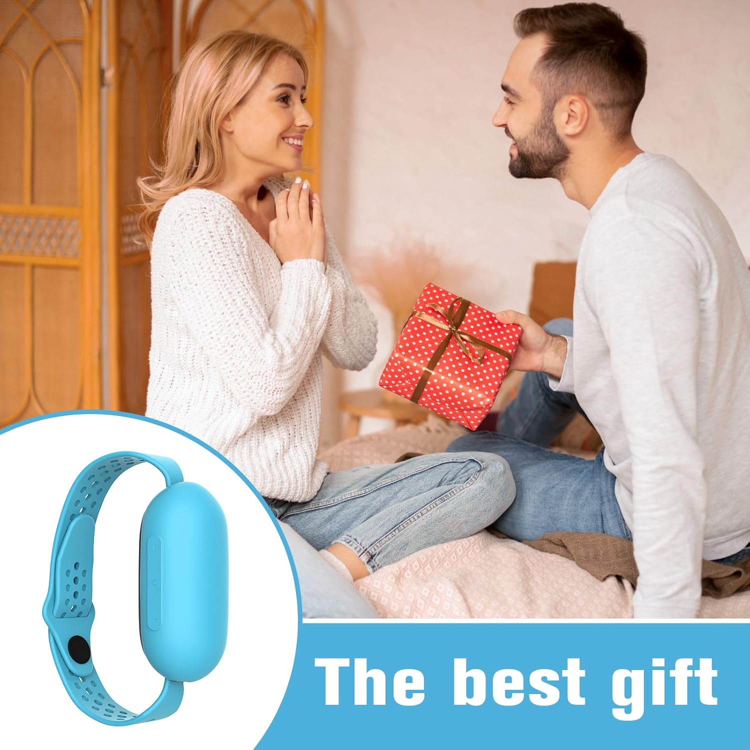 Sleep Aid Device, Hand Micro-Current Sleep Instrument Anxiety Device, Portable Rechargeable Sleep Aid for Anxiety and Insomnia (Blue) - Image 8