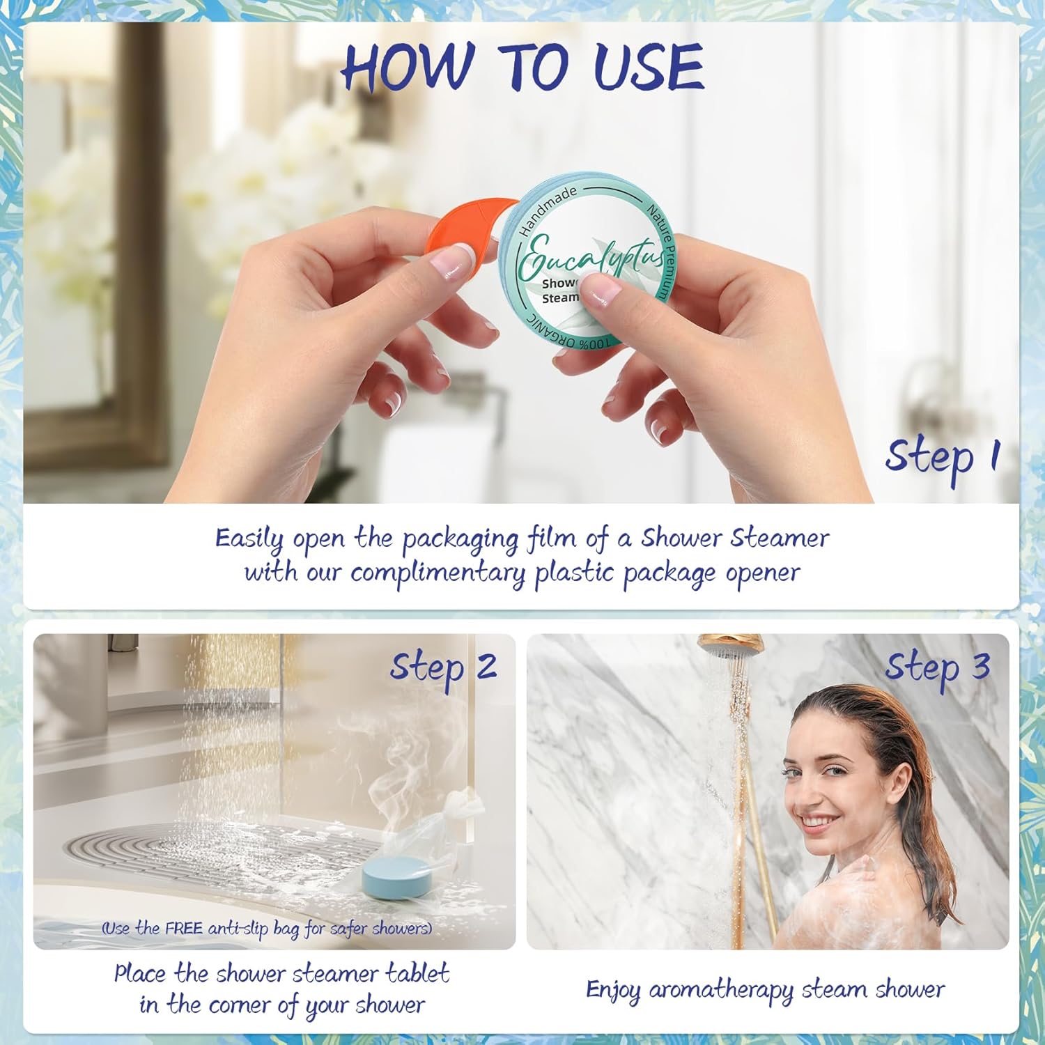 Shower Steamers Aromatherapy 8 Pack - Gifts for Women, Shower Bombs with Essential Oils, Self Care and Stress Relief Stocking Stuffers, Relaxation Birthday Gifts for Women and Men - Image 5