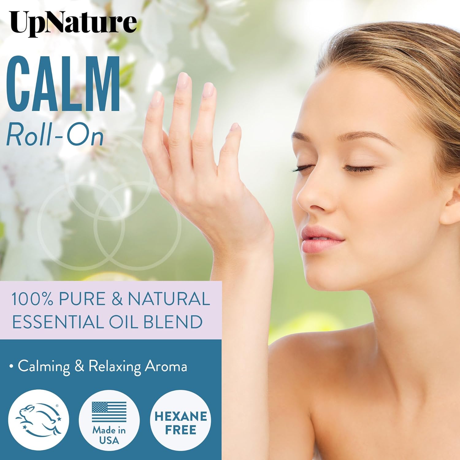 UpNature Calm Essential Oil Roll On - 100% Natural Aromatherapy Blend for Relaxation Relief - Self Care Gifts for Women Easter Basket Stuffers for Teens - Image 2