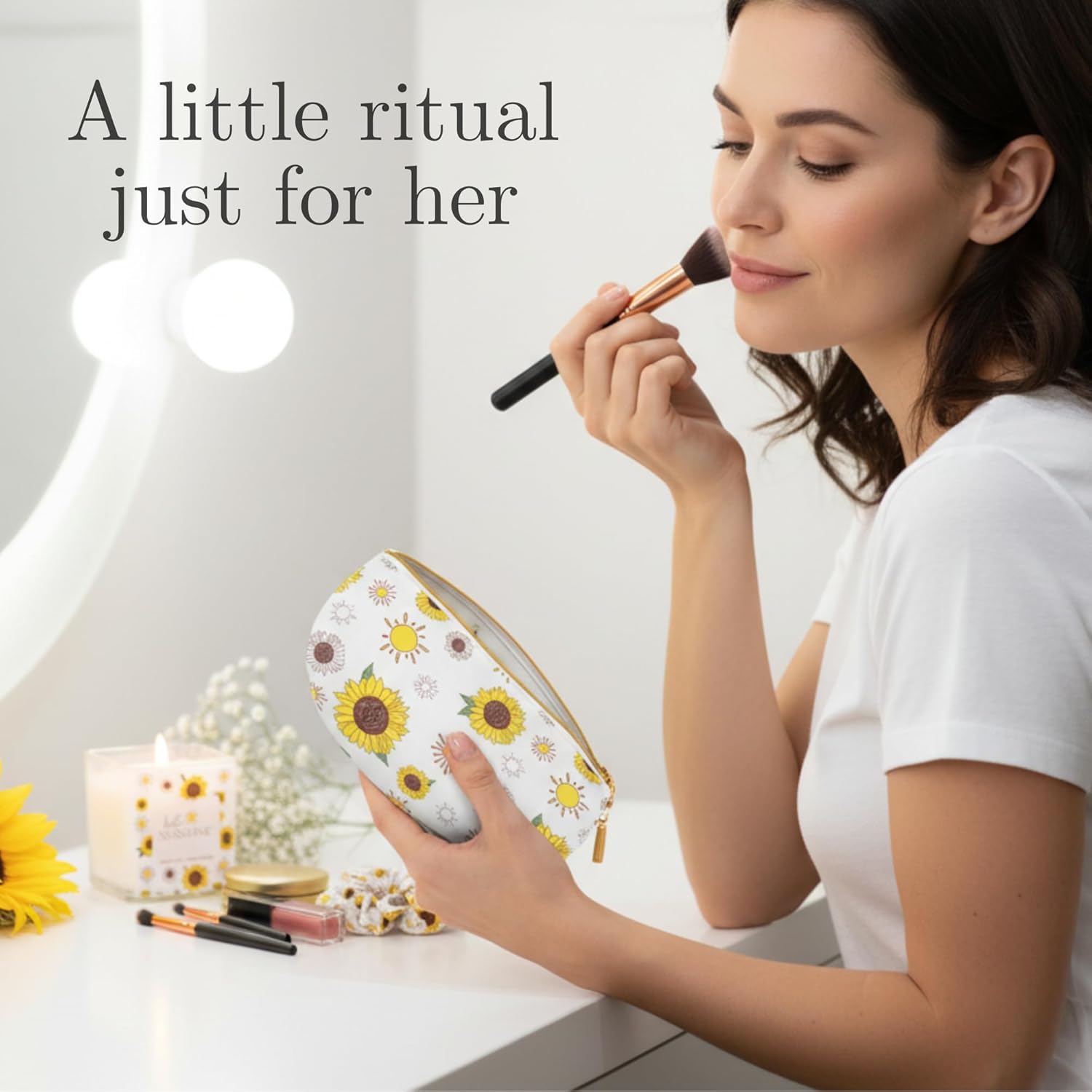 The Love Crate Co Gift Baskets for Women, Unique Birthday Gifts, Best Friend Birthday Gift, Get Well Soon, Sending Sunshine Sunflower Gifts for Women, Thinking of You Care Package - Image 4