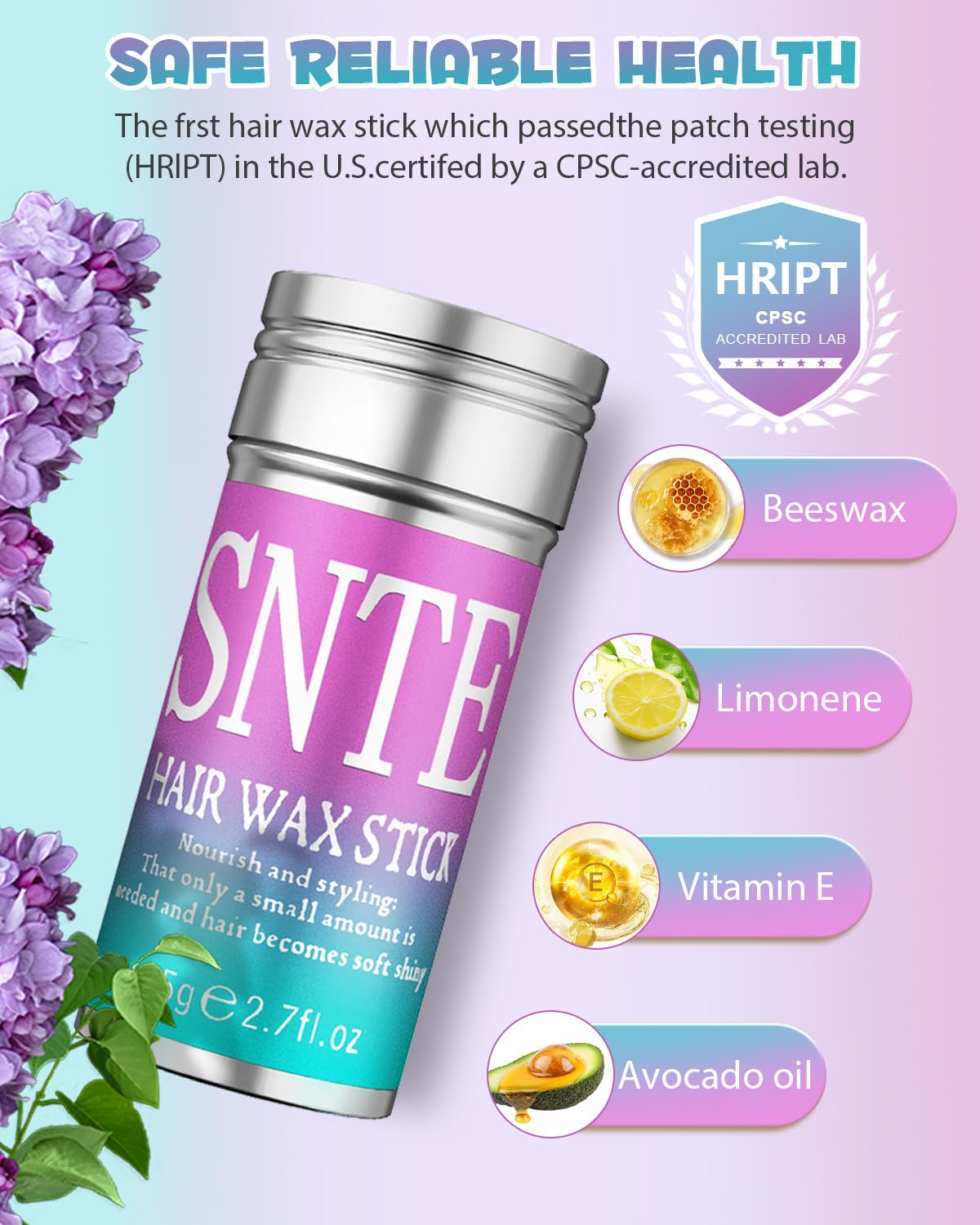 Samnyte Hair Wax Stick for Girls Women, Wax Stick for Hair, Tamer for Flyaway, Hair Accessories Slick Stick & Hair Bun Maker for kids to Ponytail, Bun, Braids, Gifts for Teen Girls, 2.7 Fl Oz - Image 7