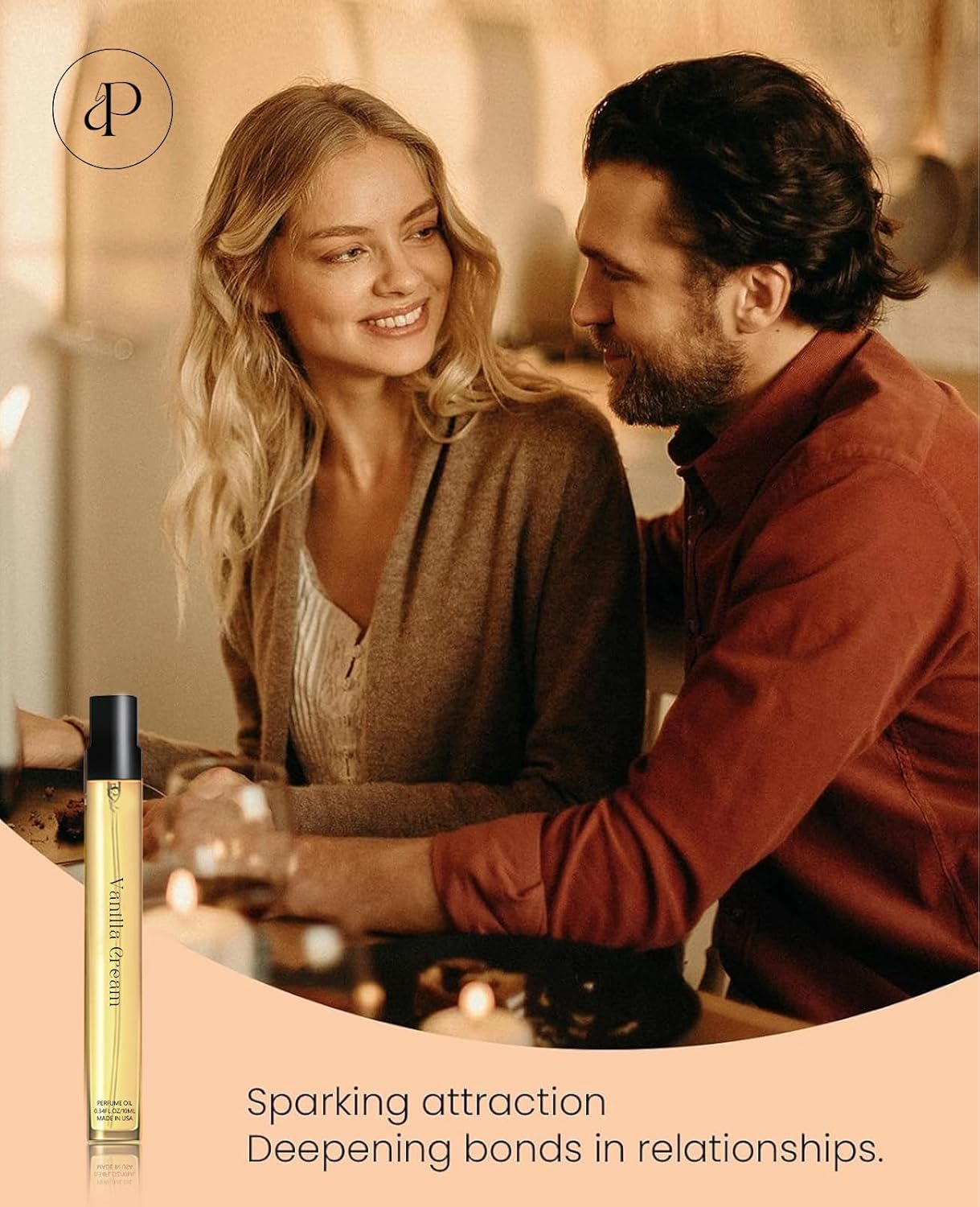 PUREAMOR Pheromones Perfumes for Women, No. 54 Vanilla Cream Scent, Vanilla Perfume Oil, Advanced Fragrance Perfume for Woman, 0.34fl./10ml Gourmand Parfum, Travel Size Perfumes for Women,Made in USA - Image 7