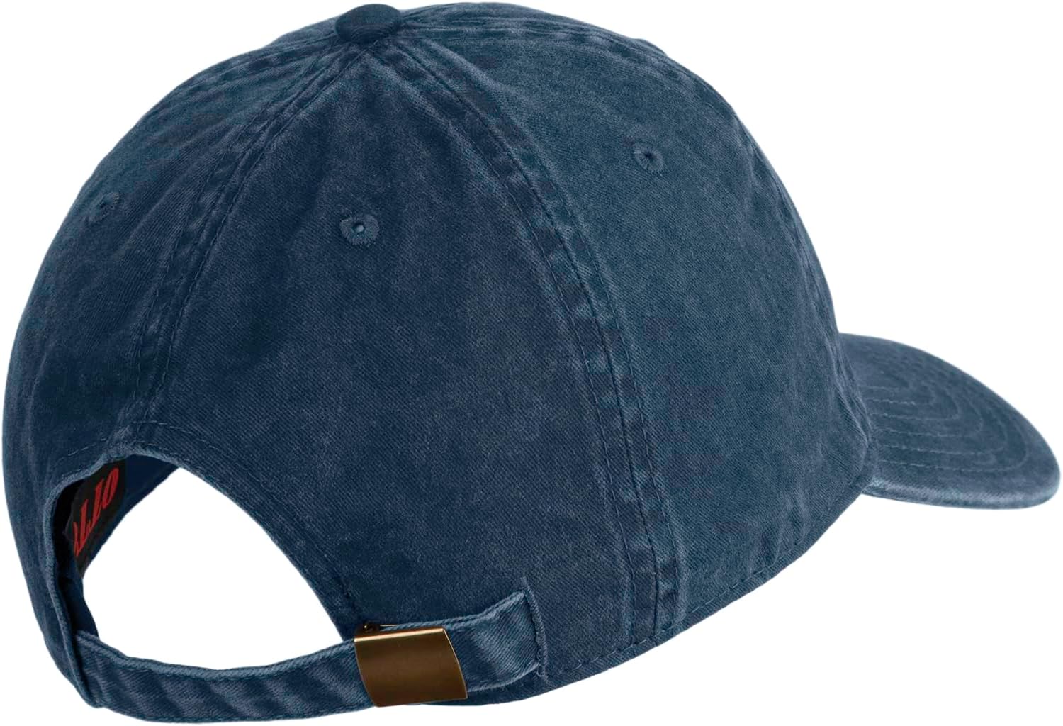 e4Hats.com US Navy Veteran Military Embroidered Washed Solid Pigment Dyed Cotton Twill Brass Buckle Cap - Image 4
