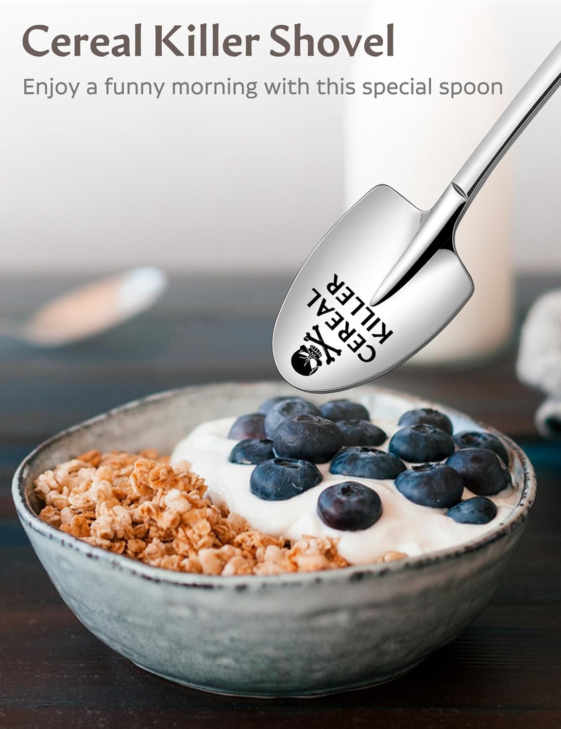 Teen Boy Easter Basket Stuffers, Cereal Killer Spoon Funny Gifts for Men Him Dad Teen Boys Kids Grandpa Husband Boyfriend - for Easter Basket Stuffers, Fathers Day, Anniversary, Birthday - Image 3