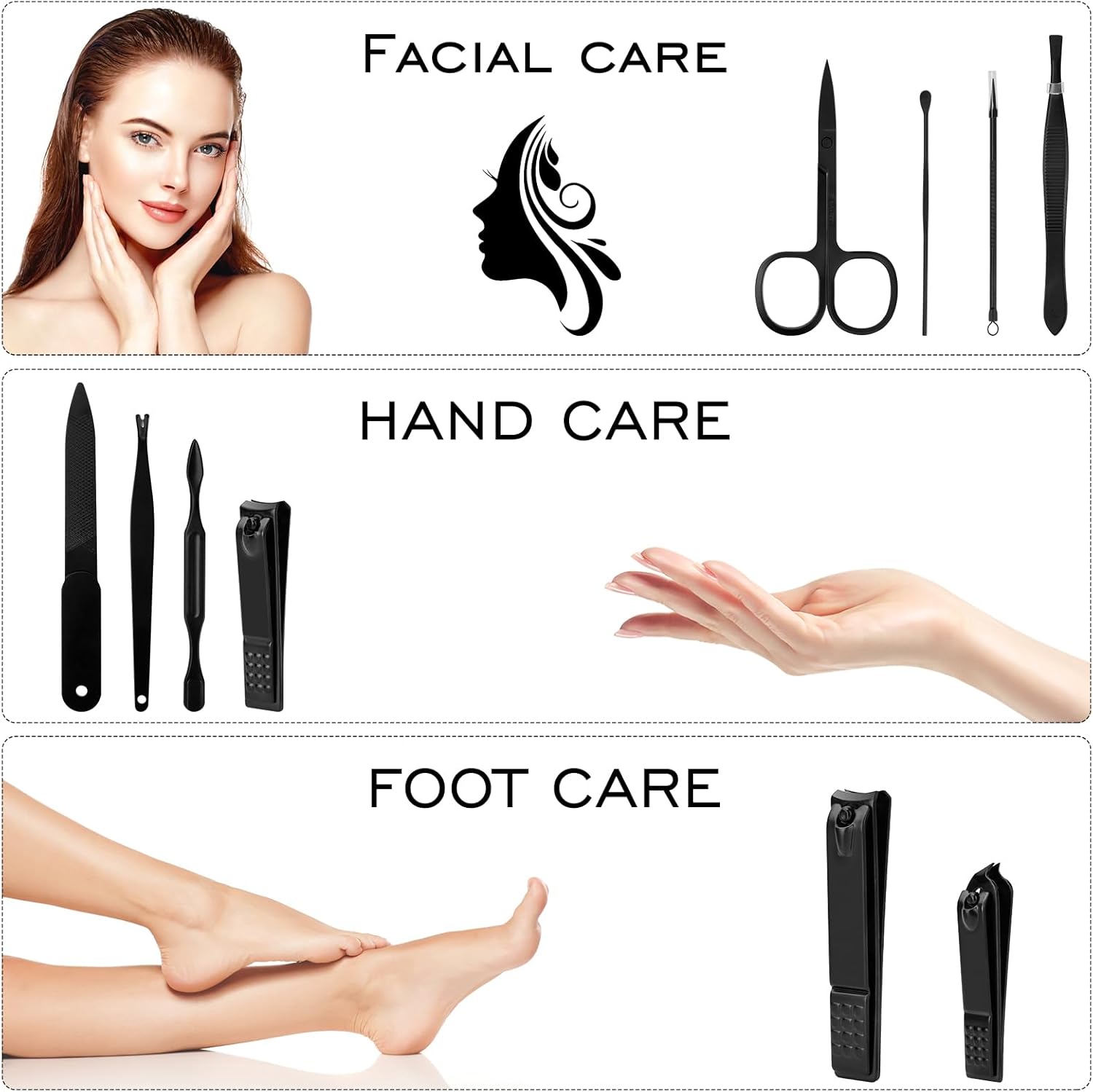 Manicure Set Gifts for Men Fathers Day Dad Gifts Professional Stainless Steel Nail Clipper Kit for Dad Him Husband Brother Boyfriend Teen Boys for Birthday Christmas Stocking Stuffers Anniversary - Image 2