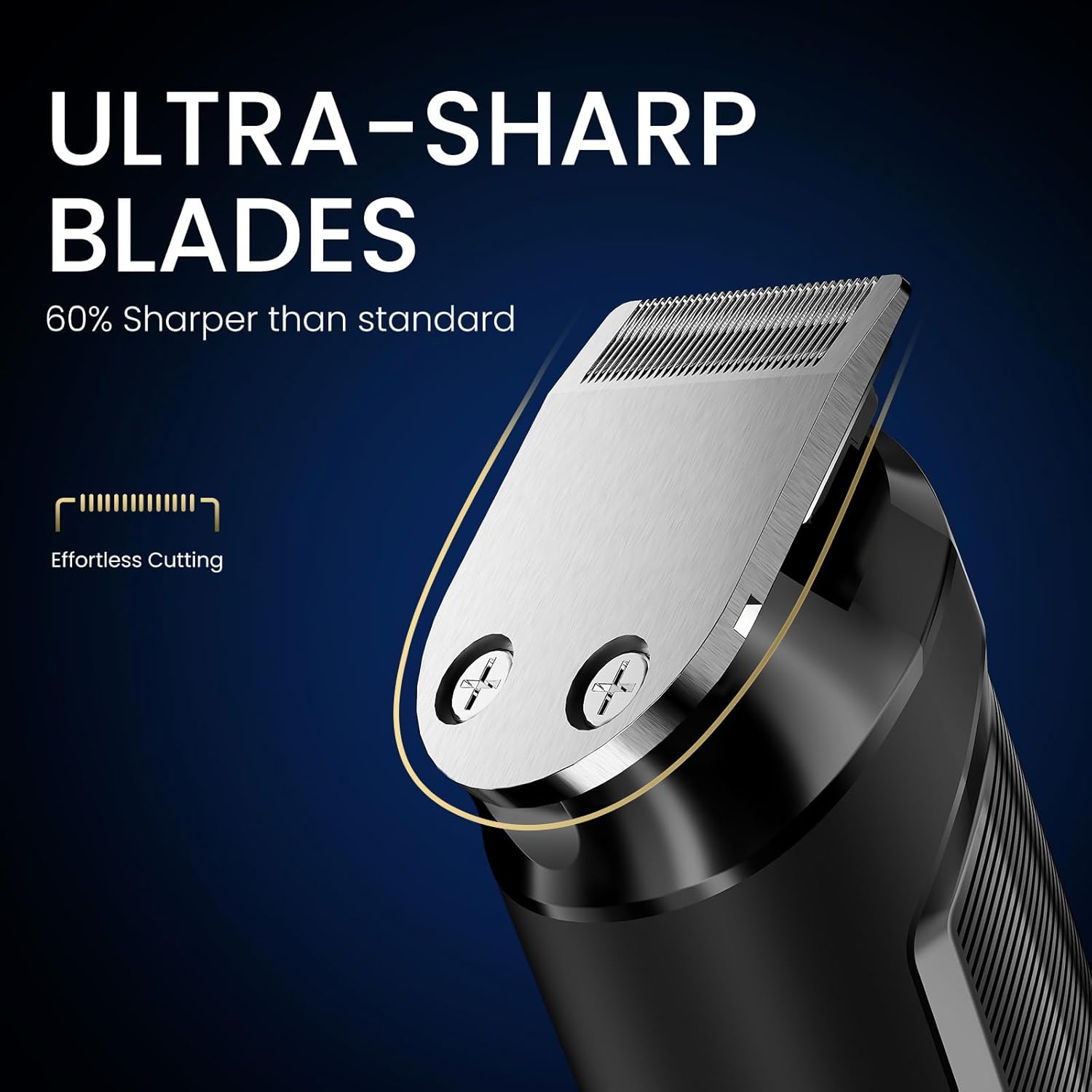 Ufree 3-in-1 Beard Trimmer for Men, Valentine Gifts for Men, IPX6 Waterproof Men's Electric Razor Shaver for Mustache, Professional Hair Trimmer Clippers, Type-C Body Grooming Kit - Image 2