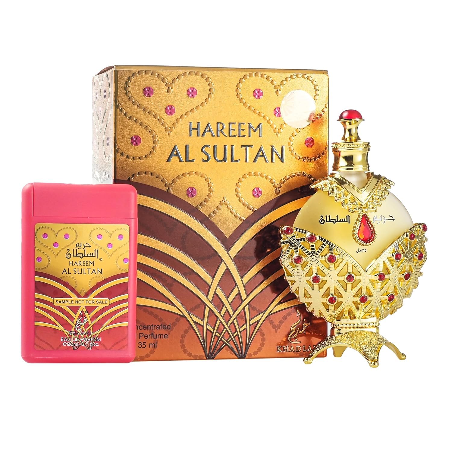 KHADLAJ PERFUMES Hareem Al Sultan Gold Concentrated Perfume Oil for Unisex, 1.18 Ounce | for Unisex, 1.18, Ounce - Image 4