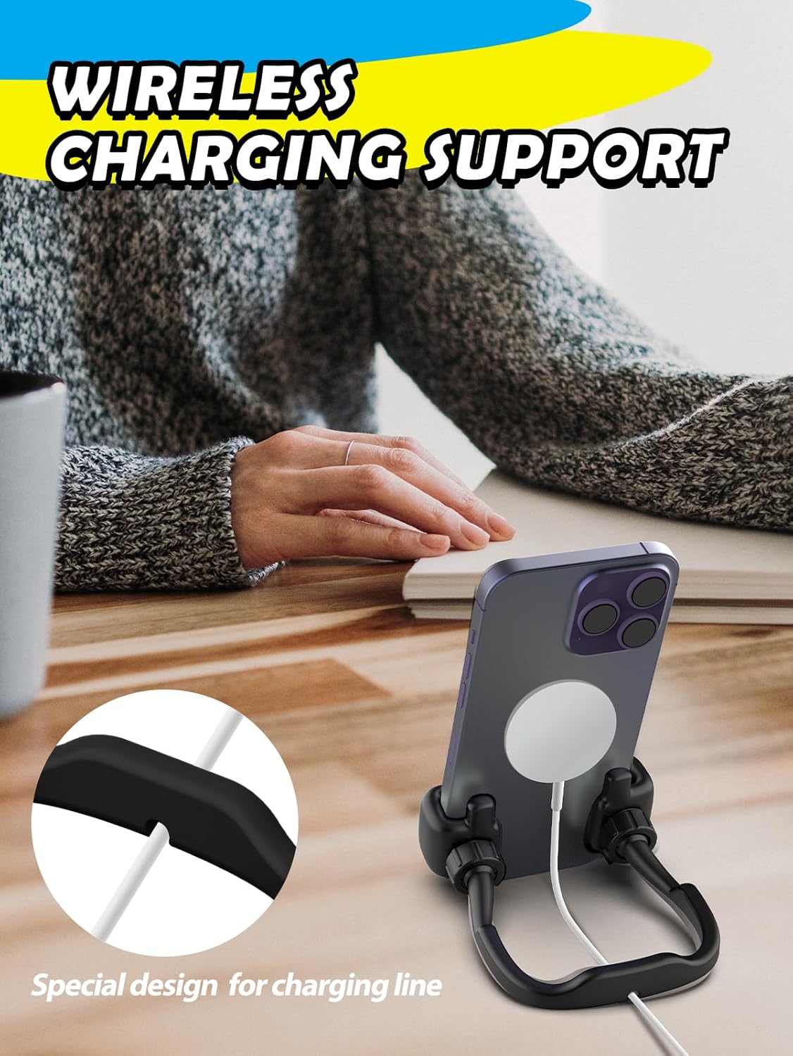 Easter Basket Stuffers for Teens Boys Girls Adults Gifts: Thumbs Up Lazy Phone Stand Cell Phone Holder for Desk Kids Teenage Men Women Funny Cool Gadget Stocking Stuffers Ideas Essentials Easter Gifts - Image 7