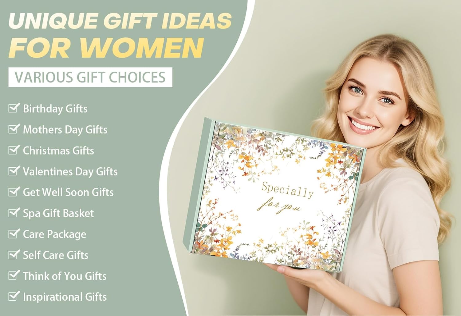 Mothers Day Gifts for Mom Wife Grandma Friends Sister, Birthday Gifts for Women Self Care Spa Gift Baskets for Women, Get Well Soon Gift Baskets Thinking of You Relaxation Stress Relief Care Package - Image 3